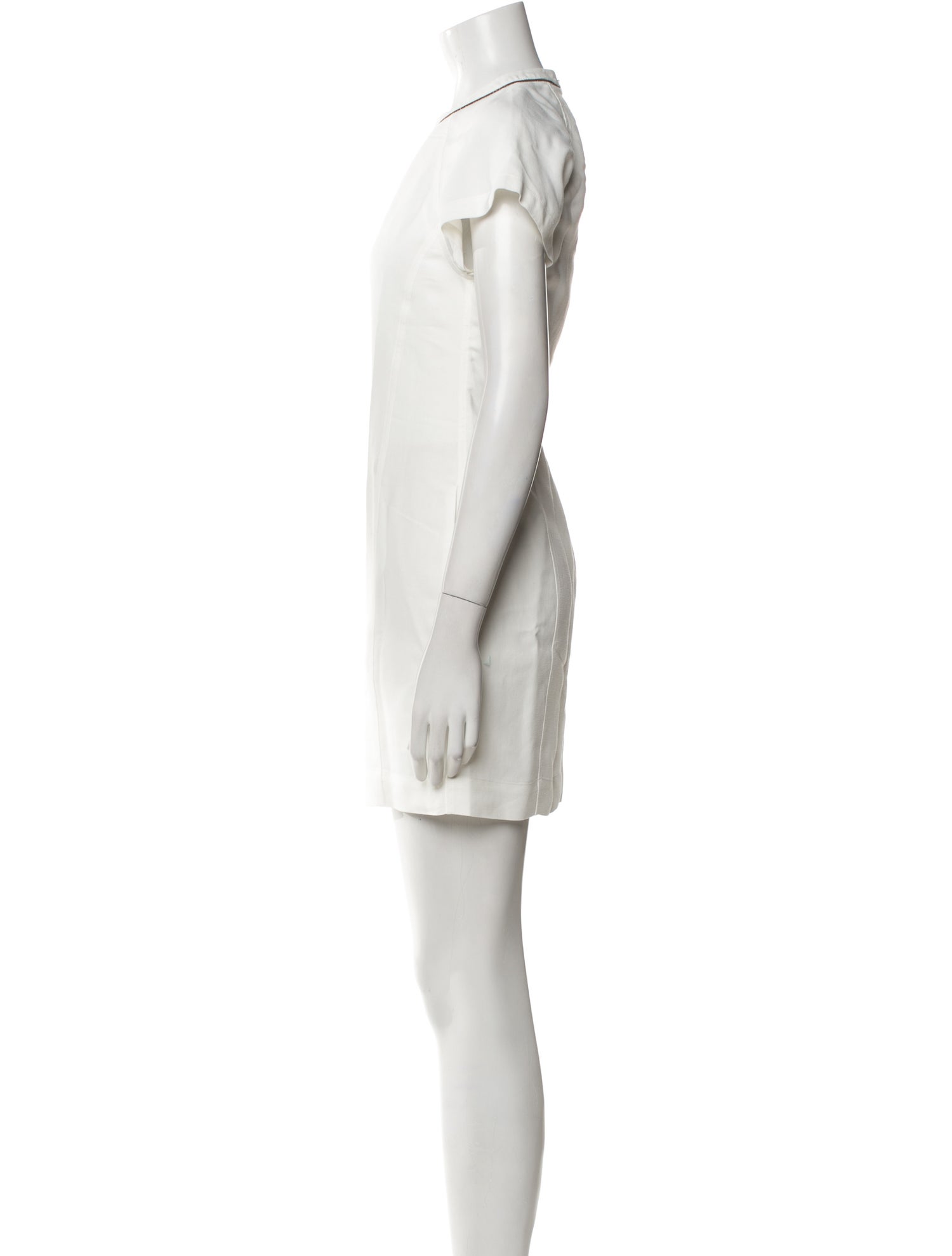 Brunello Cucinelli Crew Neck Mini Dress