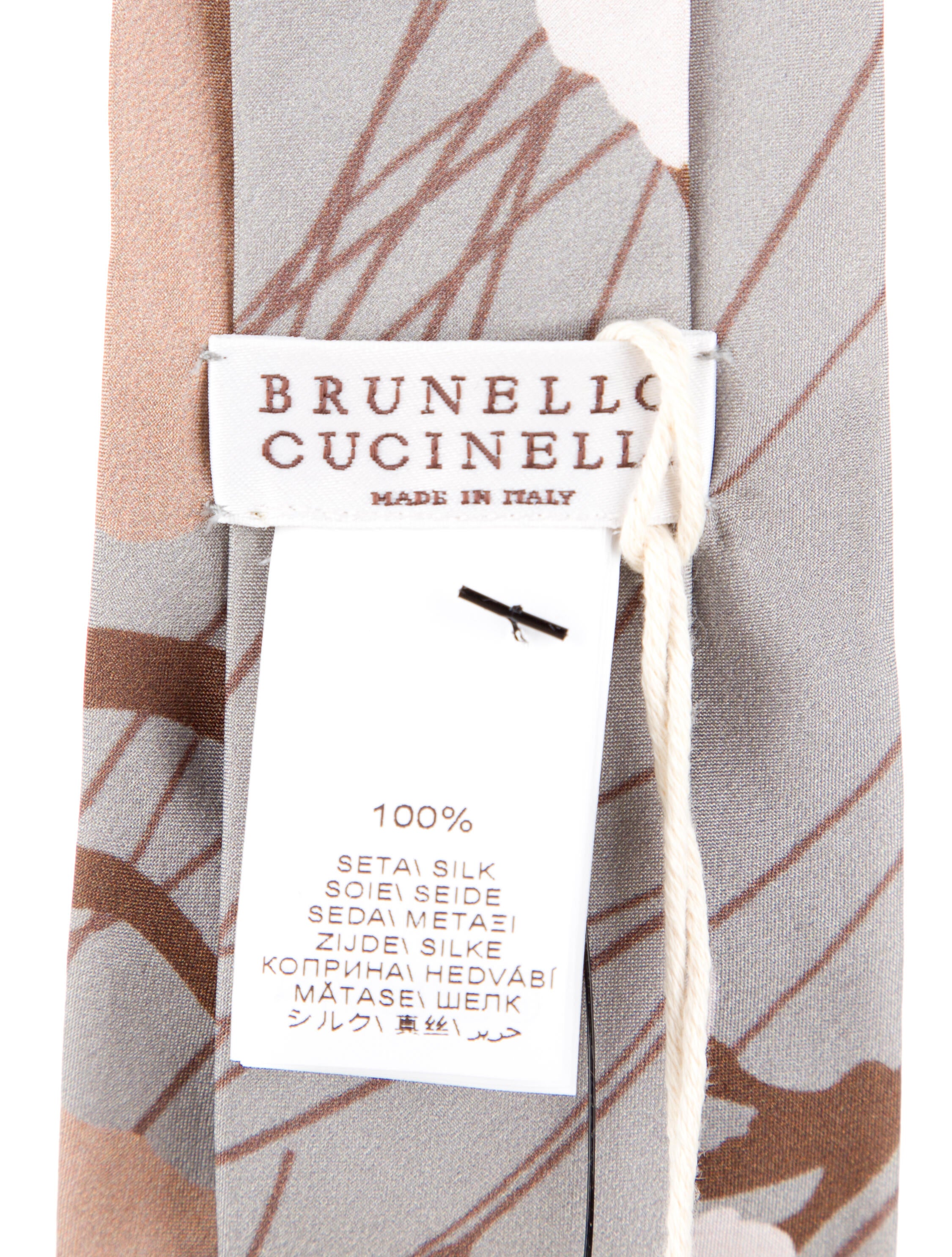 Brunello Cucinelli Patterned Silk Tie