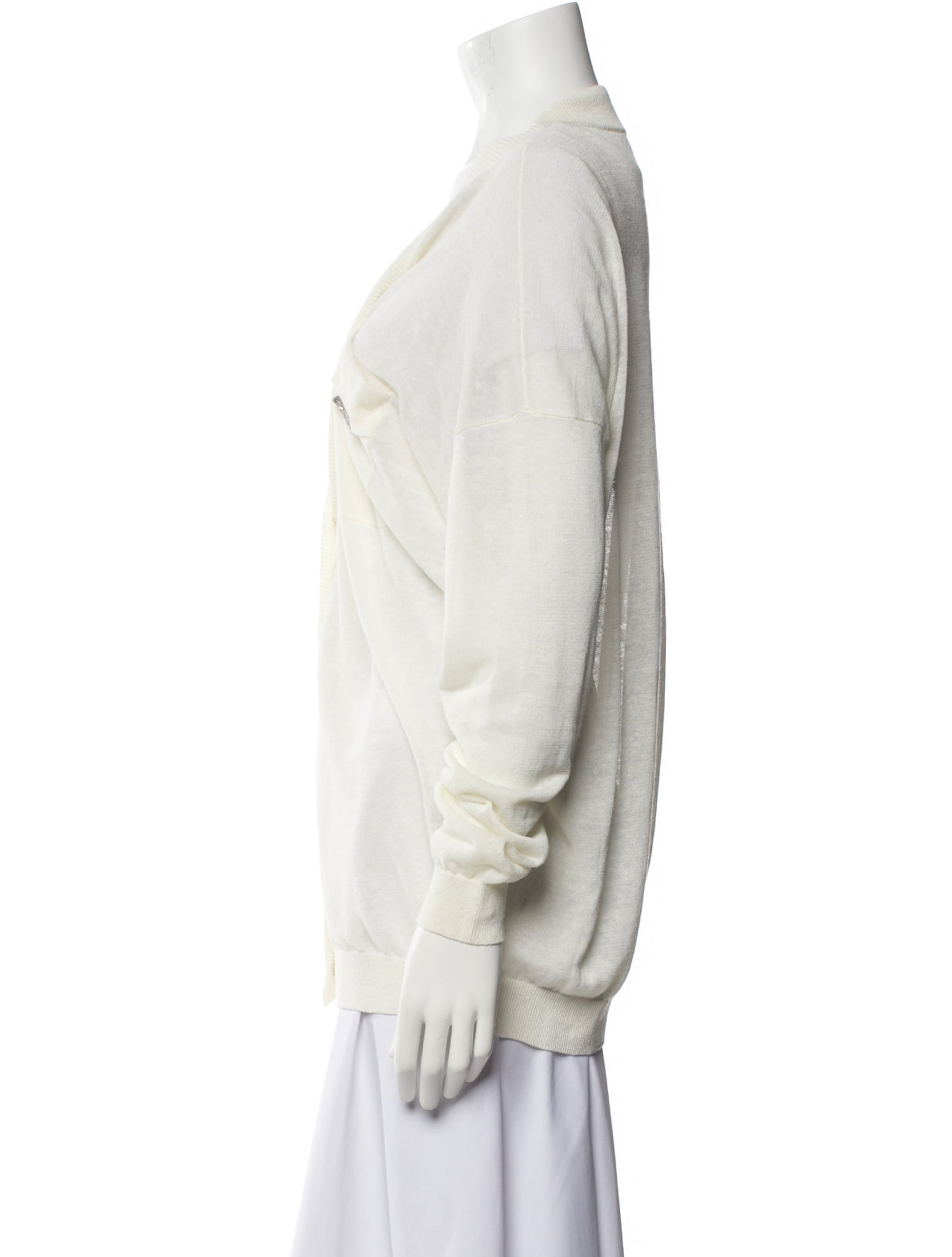 Brunello Cucinelli Linen V-Neck Sweater