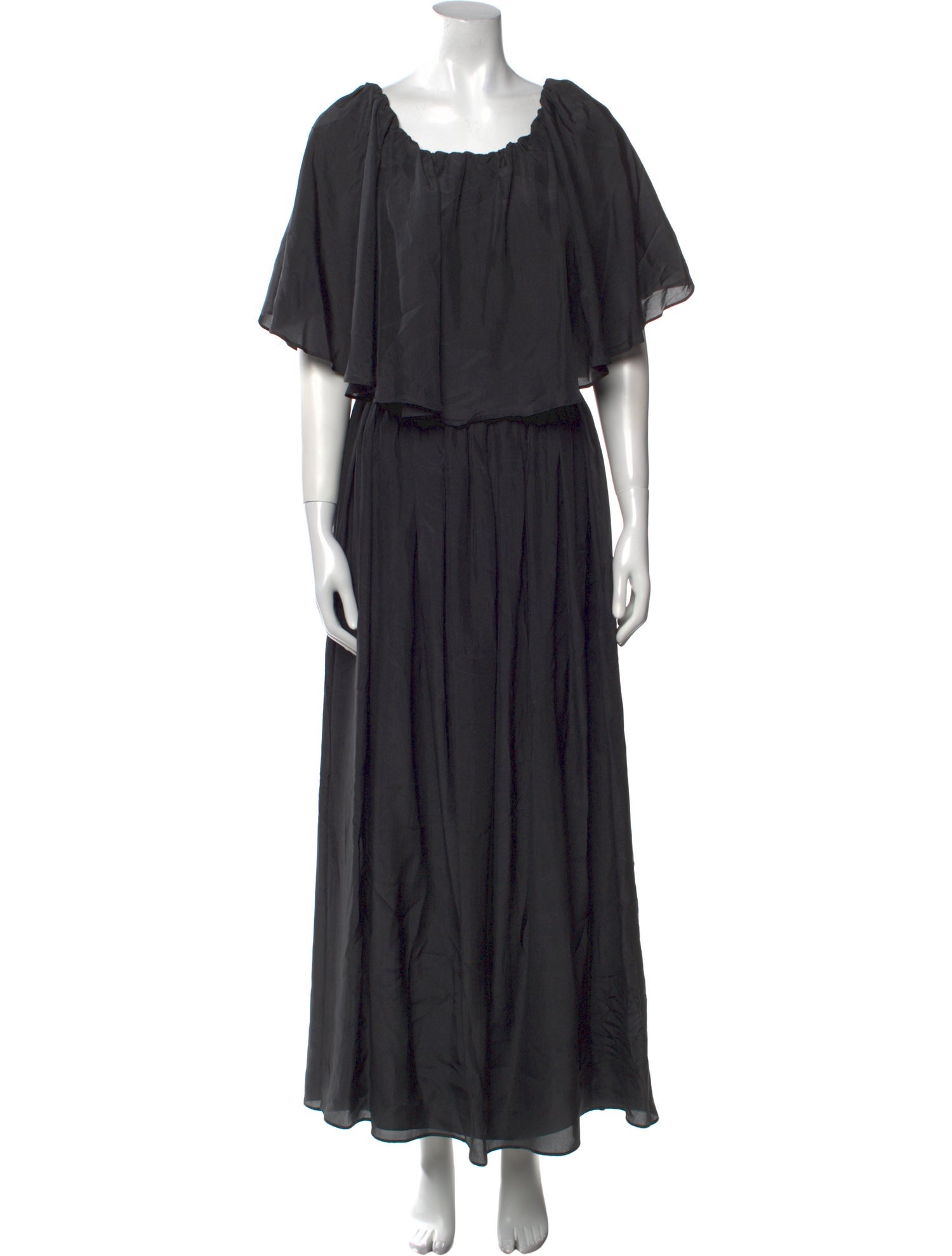 Brunello Cucinelli Scoop Neck Long Dress