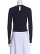 Brunello Cucinelli Crew Neck Long Sleeve Crop Top