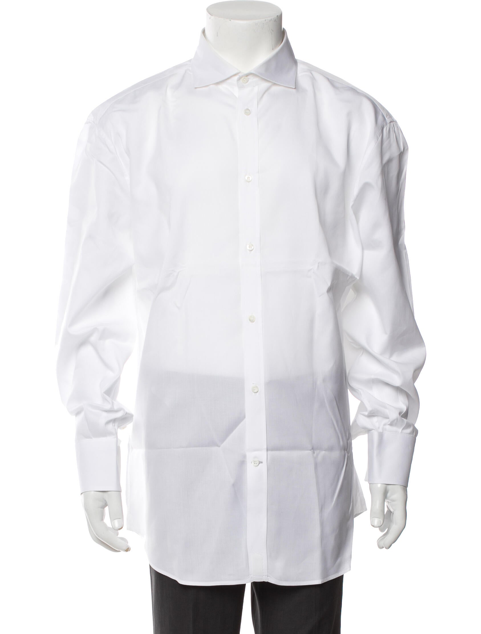 Brunello Cucinelli Cashmere Long Sleeve Dress Shirt