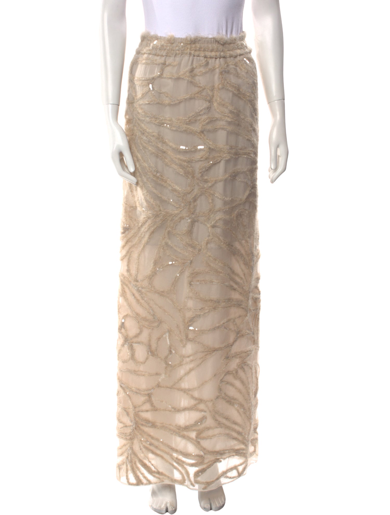 Brunello Cucinelli Silk Long Skirt w/ Tags