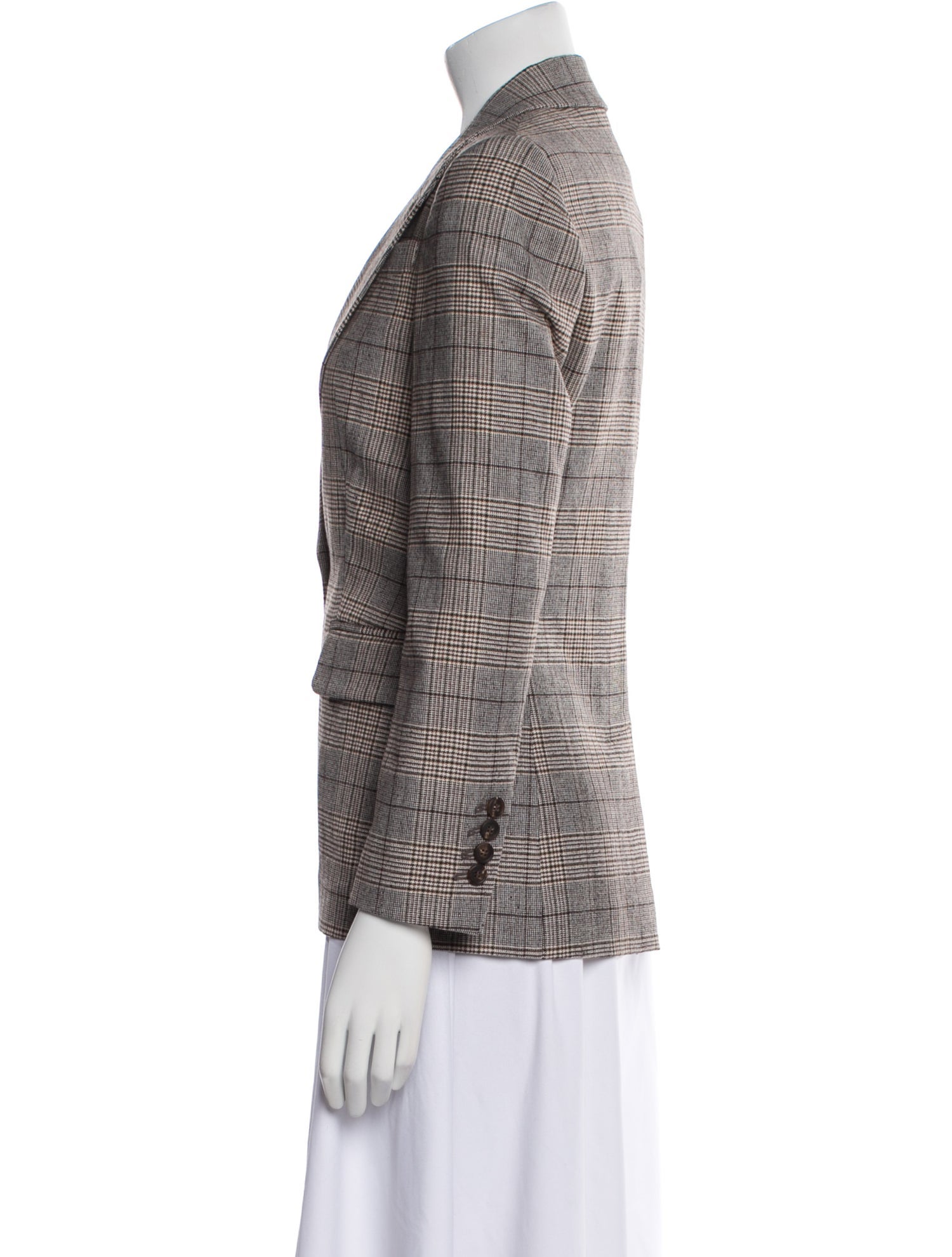 Brunello Cucinelli Plaid Print Blazer