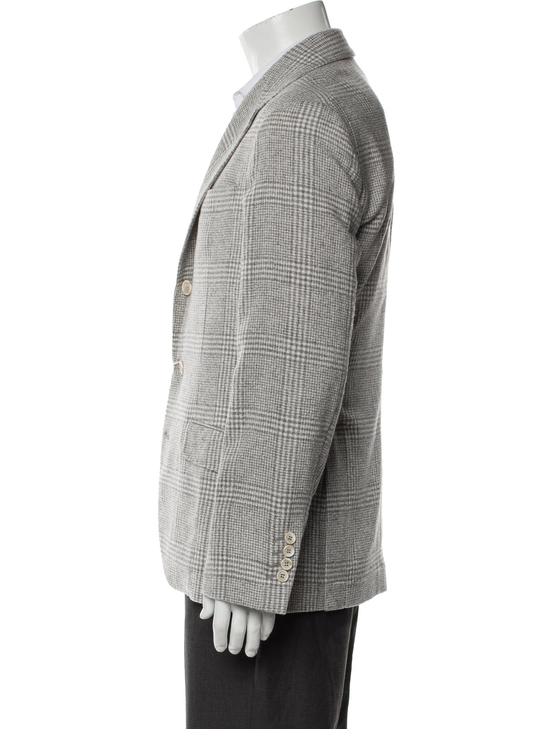 Brunello Cucinelli Wool Houndstooth Print Blazer w/ Tags