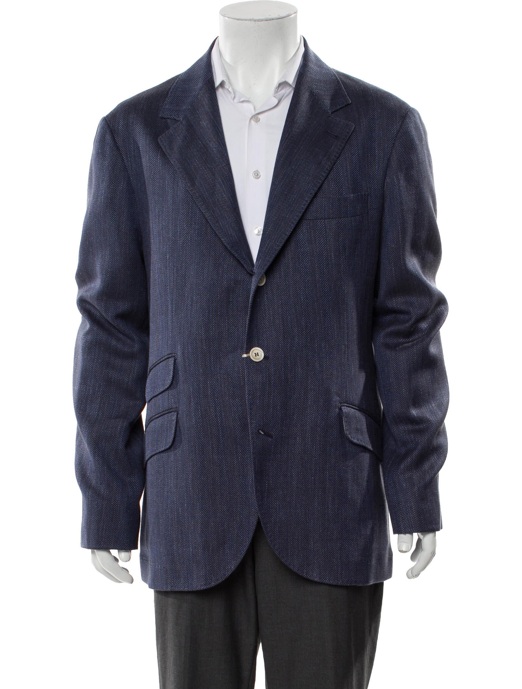 Brunello Cucinelli Wool Patterned Blazer w/ Tags