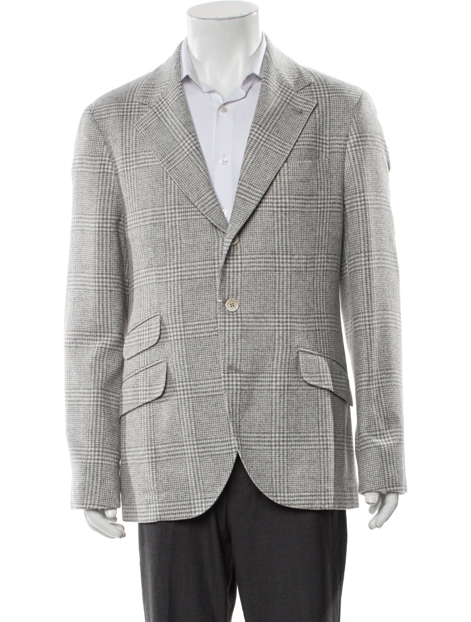 Brunello Cucinelli Wool Houndstooth Print Blazer w/ Tags