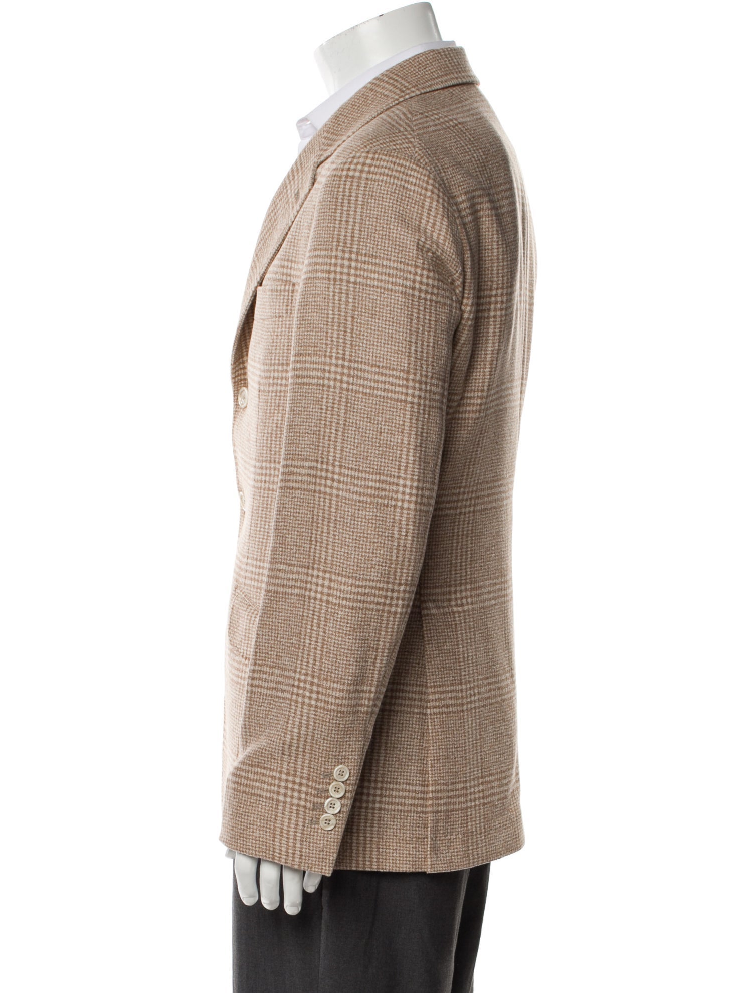 Brunello Cucinelli Virgin Wool Houndstooth Print Blazer w/ Tags