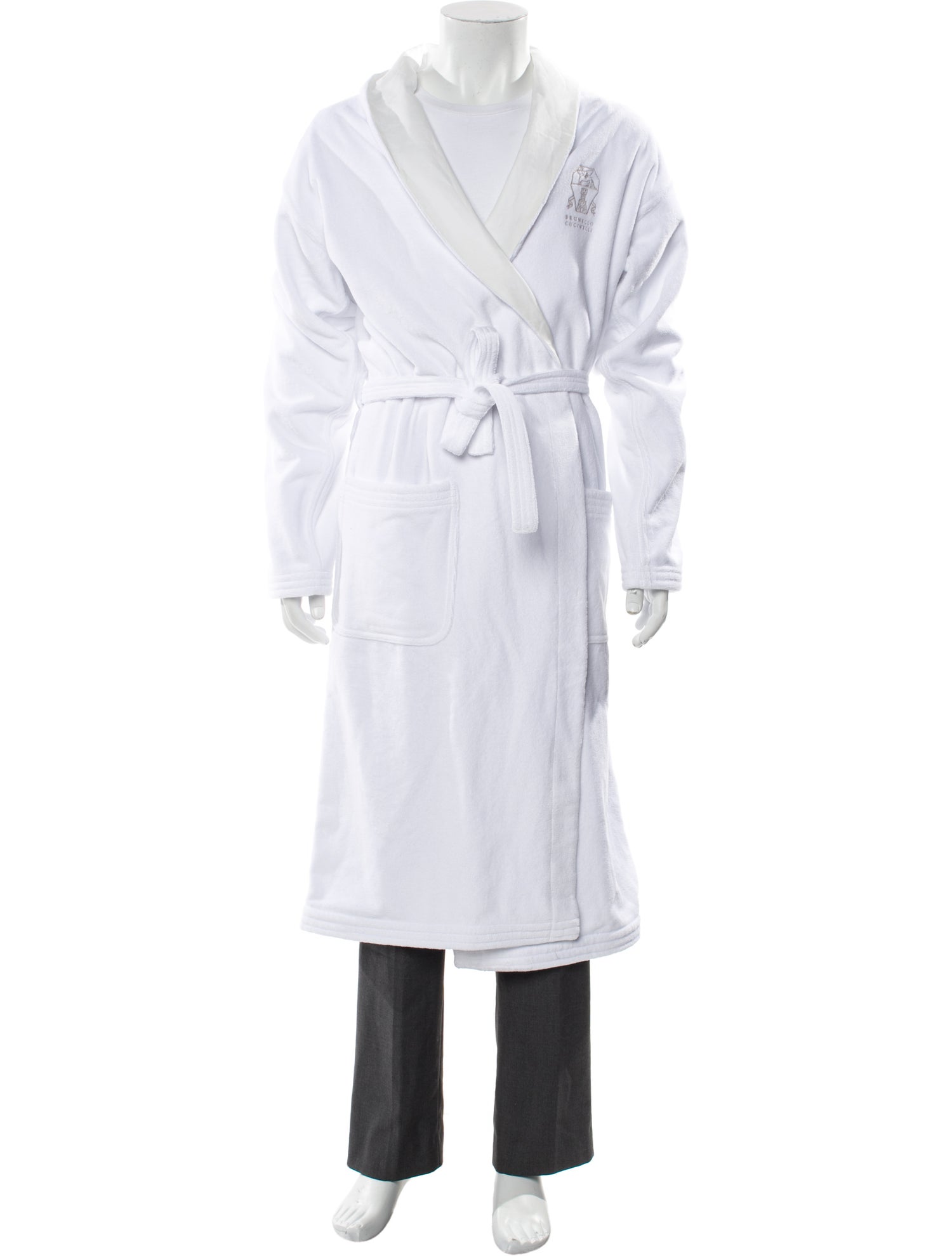 Brunello Cucinelli Embroidered Accent Robe w/ Tags