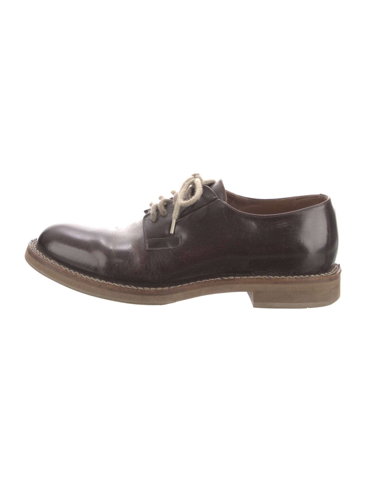 Brunello Cucinelli Leather Derby Shoes