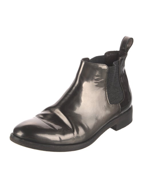 Brunello Cucinelli Patent Leather Chelsea Boots