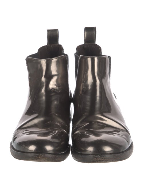 Brunello Cucinelli Patent Leather Chelsea Boots