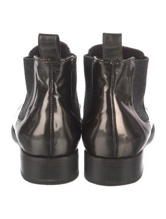 Brunello Cucinelli Patent Leather Chelsea Boots