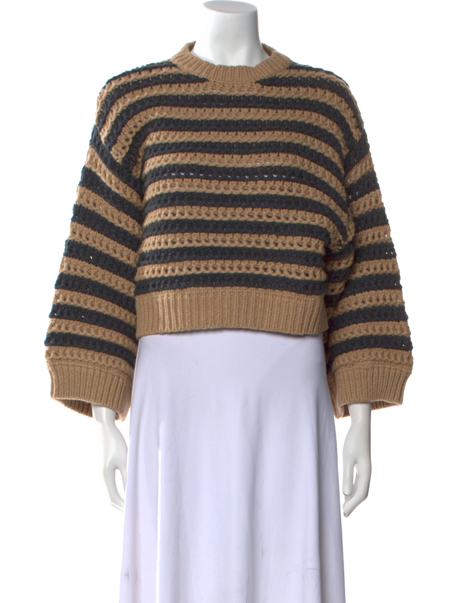 Brunello Cucinelli Virgin Wool Striped Sweater