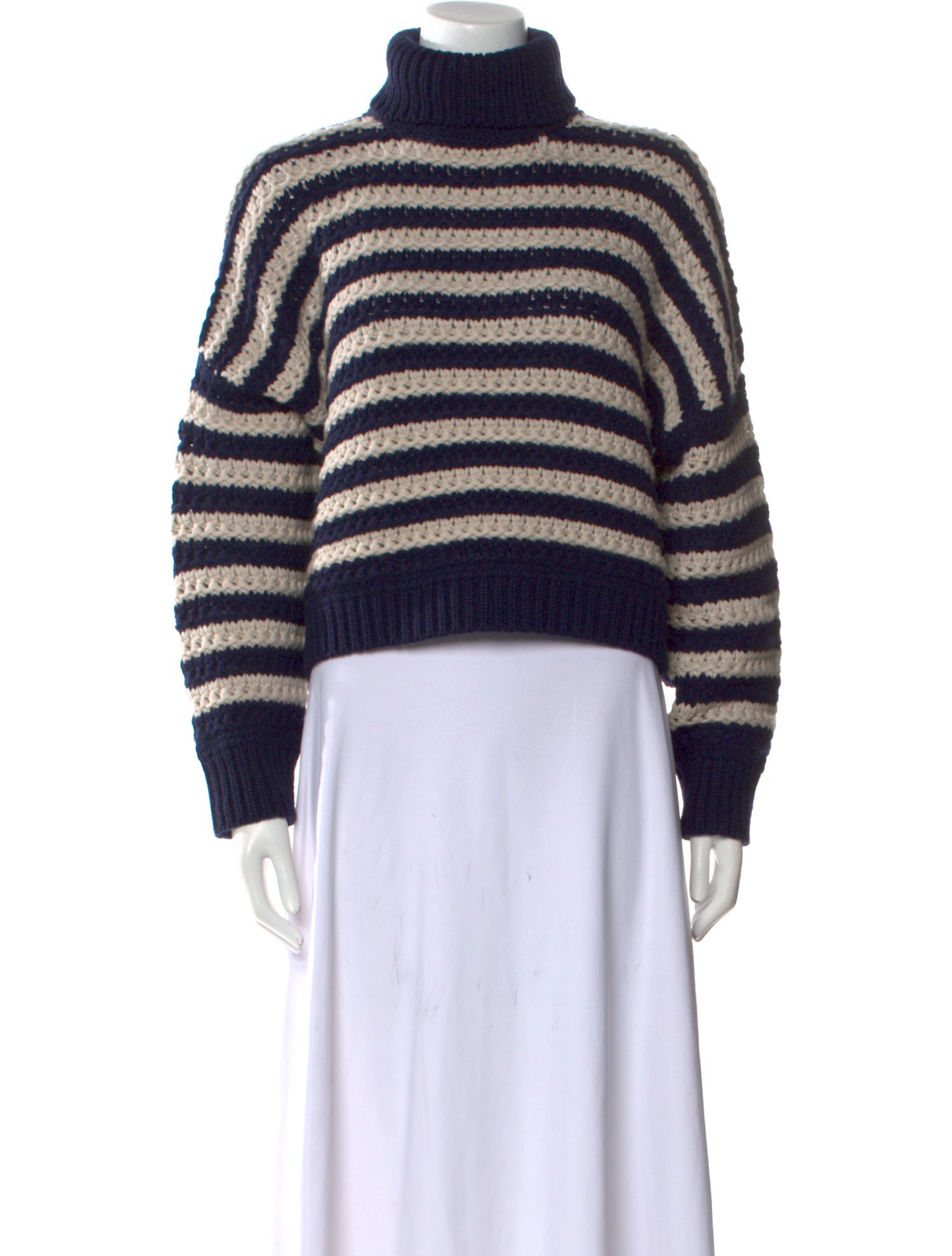 Brunello Cucinelli Virgin Wool Striped Sweater