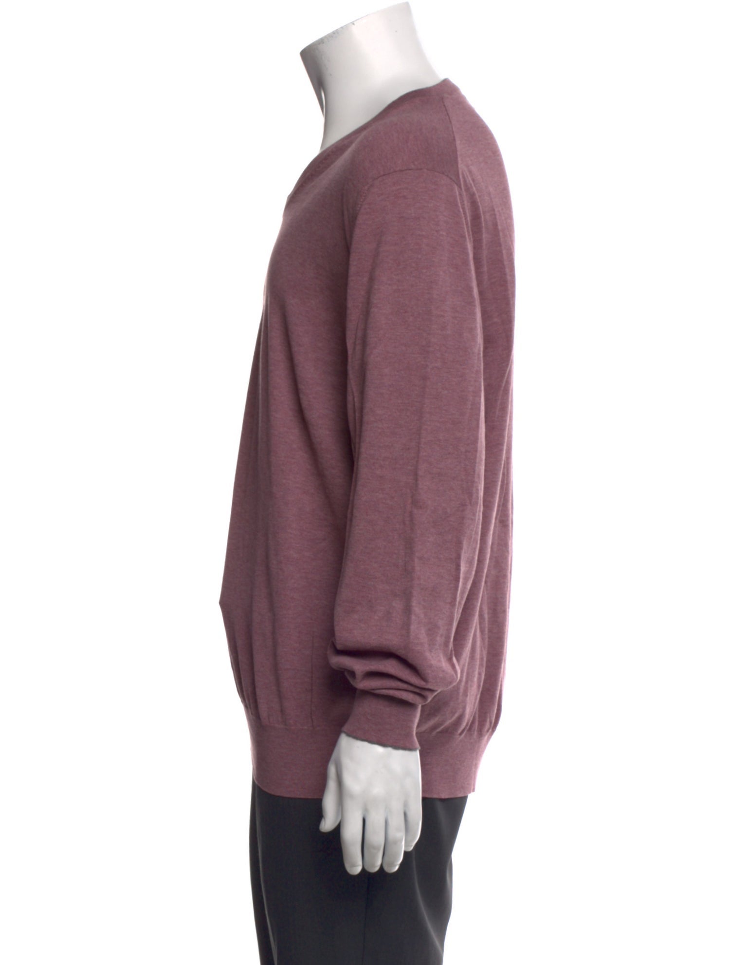 Brunello Cucinelli V-Neck Long Sleeve T-Shirt