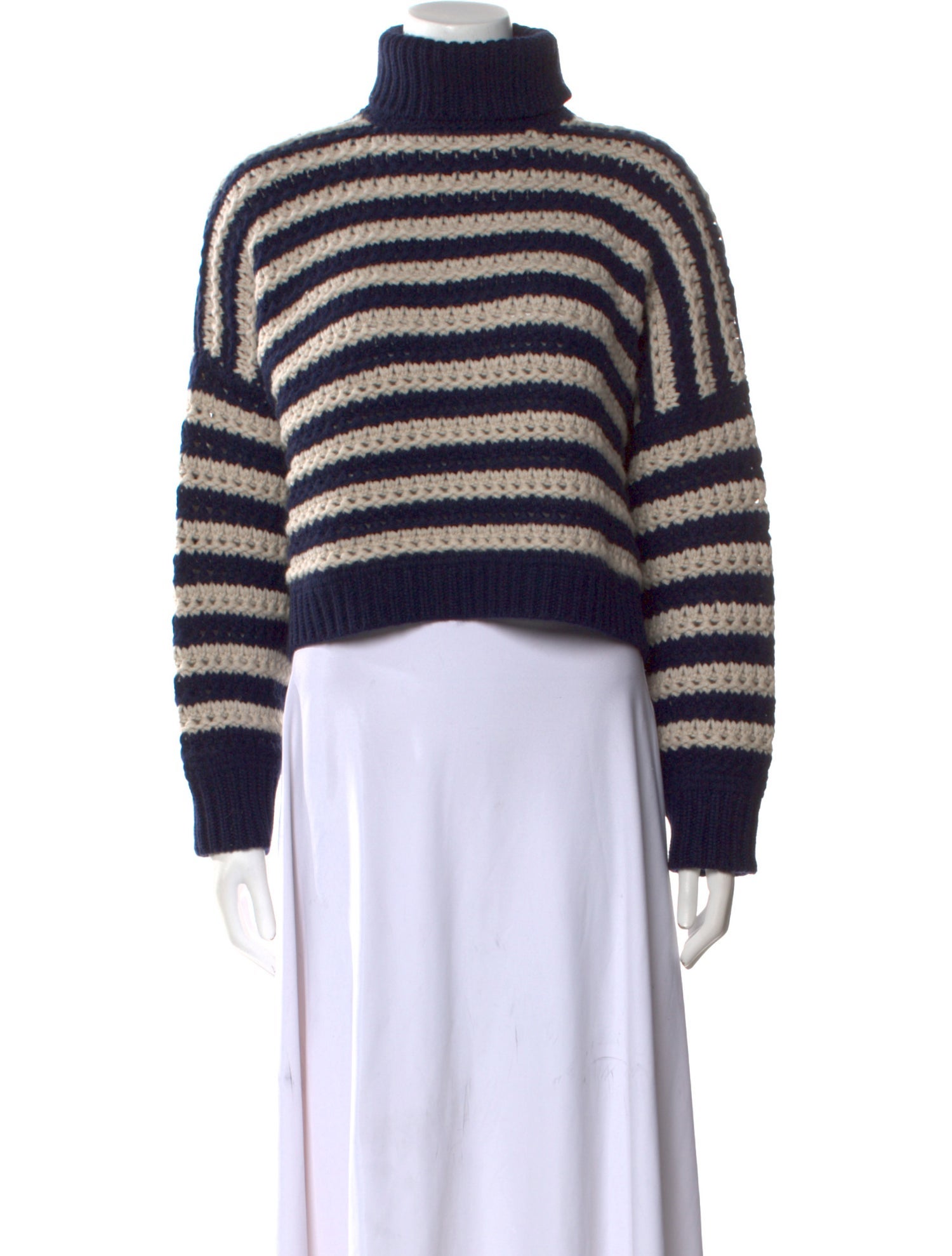Brunello Cucinelli Virgin Wool Striped Sweater