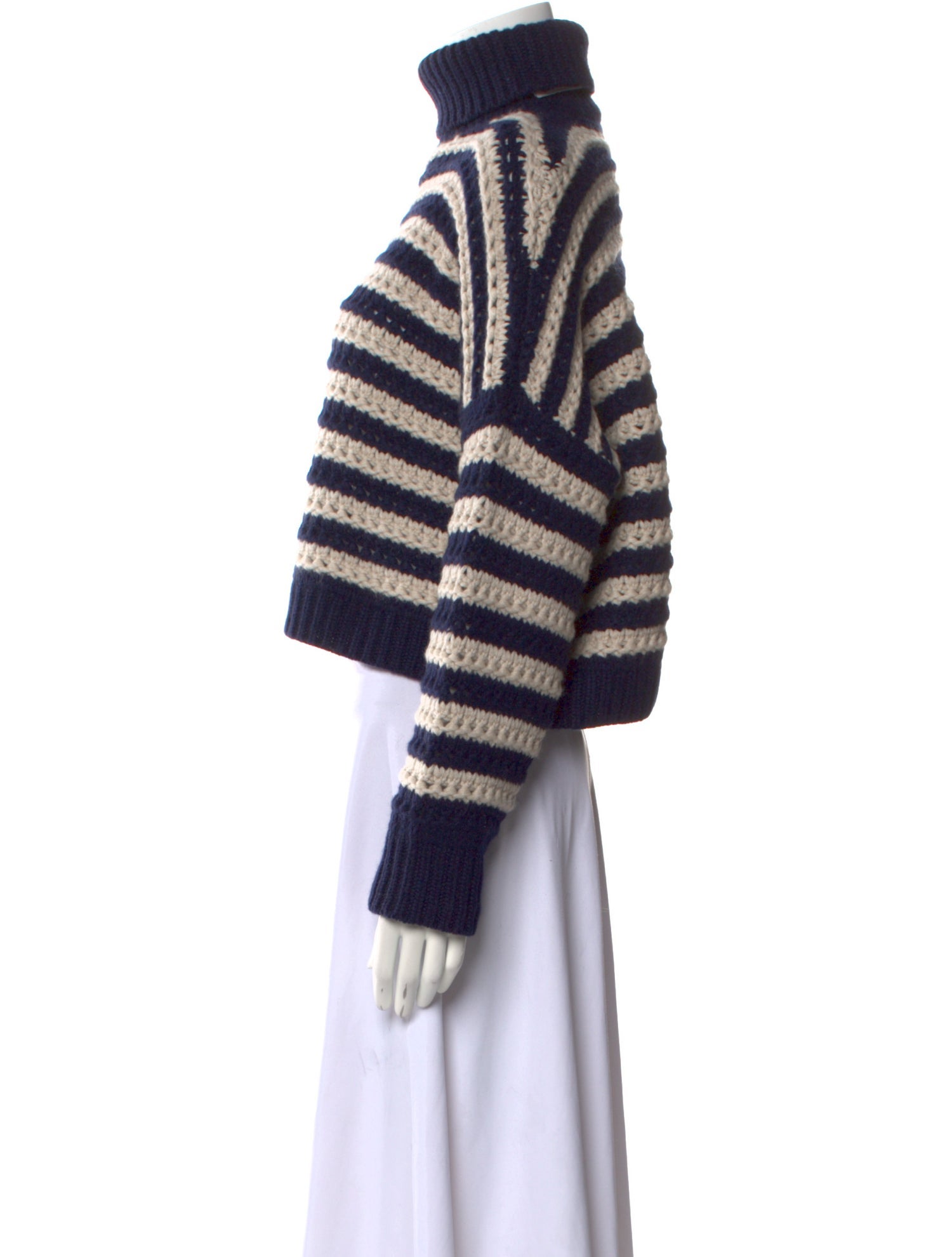 Brunello Cucinelli Virgin Wool Striped Sweater