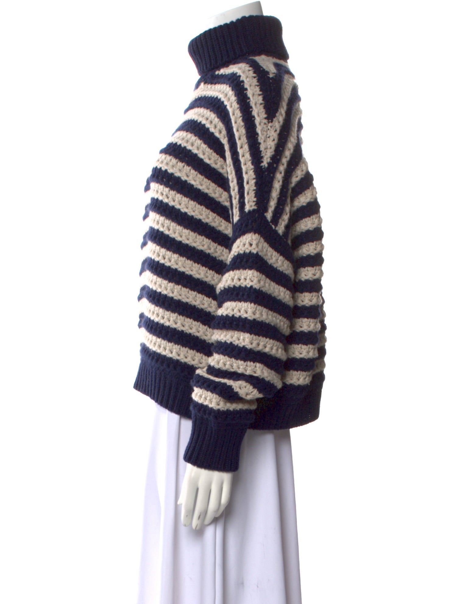 Brunello Cucinelli Virgin Wool Striped Sweater