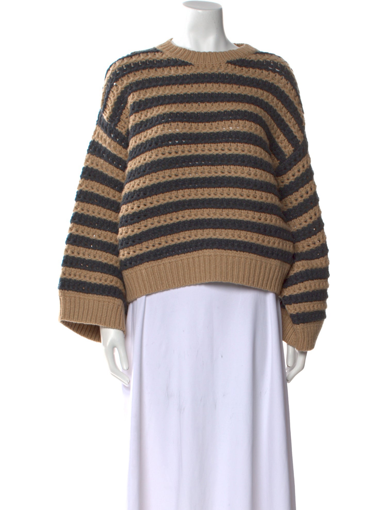 Brunello Cucinelli Virgin Wool Striped Sweater