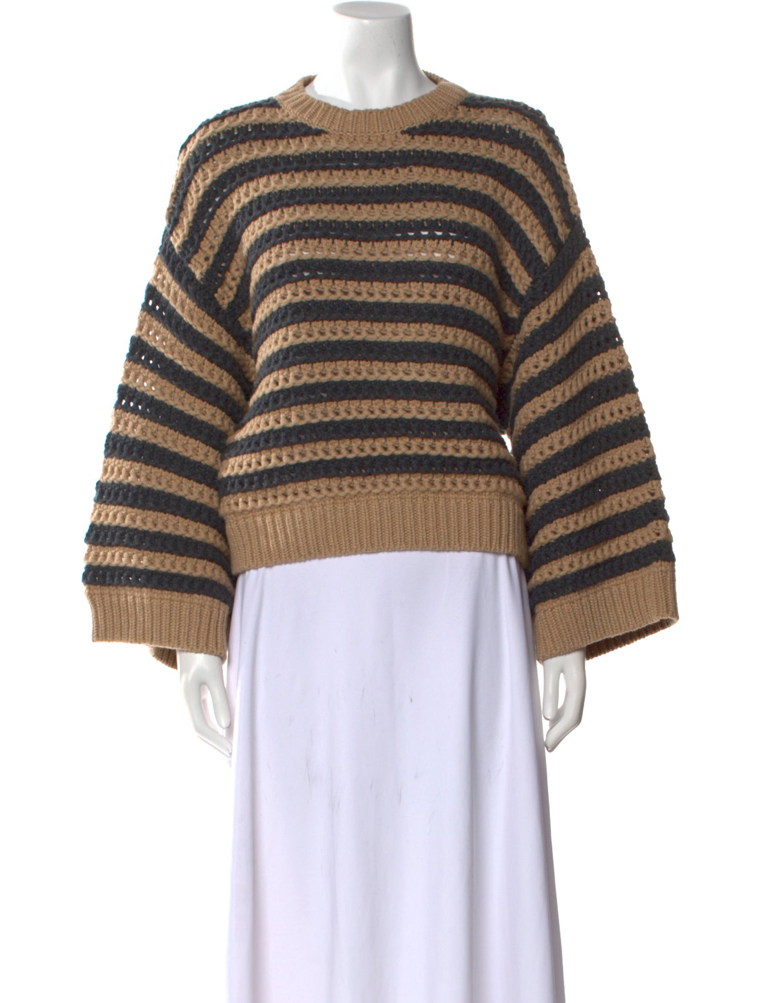 Brunello Cucinelli Virgin Wool Striped Sweater