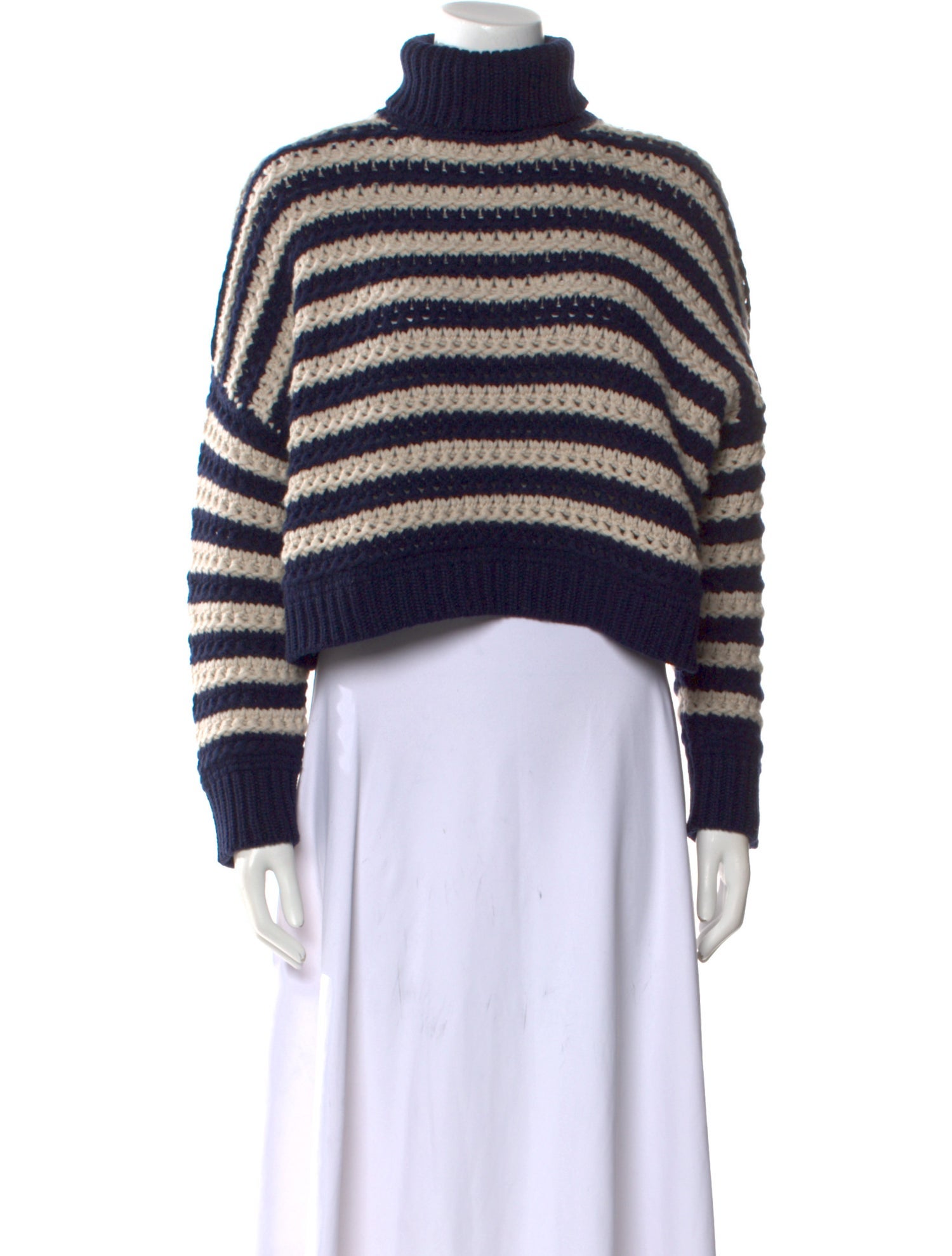Brunello Cucinelli Virgin Wool Striped Sweater