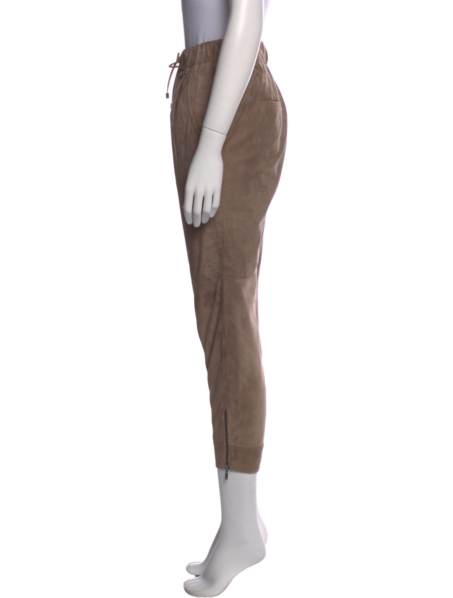 Brunello Cucinelli Leather Skinny Leg Pants