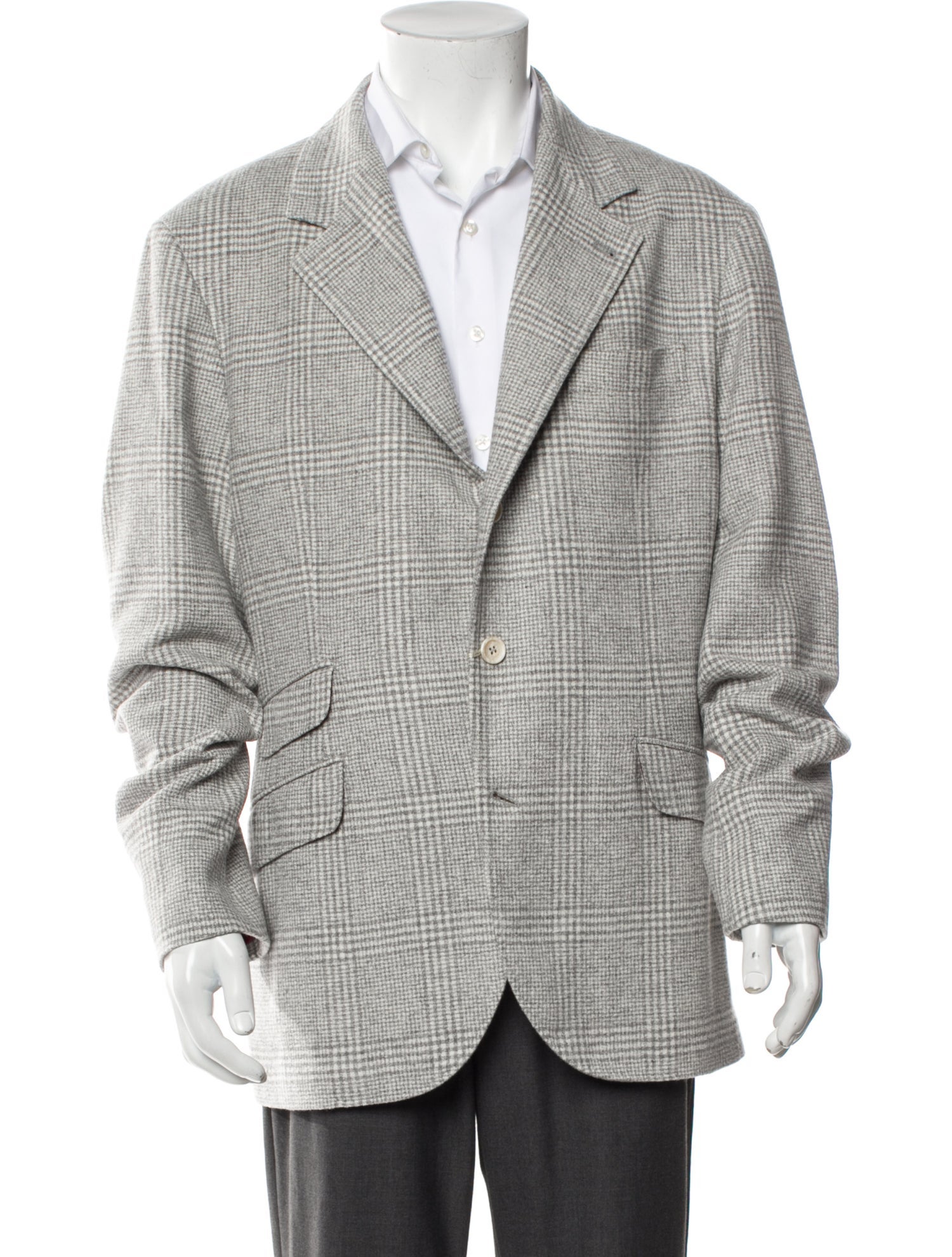 Brunello Cucinelli Plaid Print Blazer w/ Tags