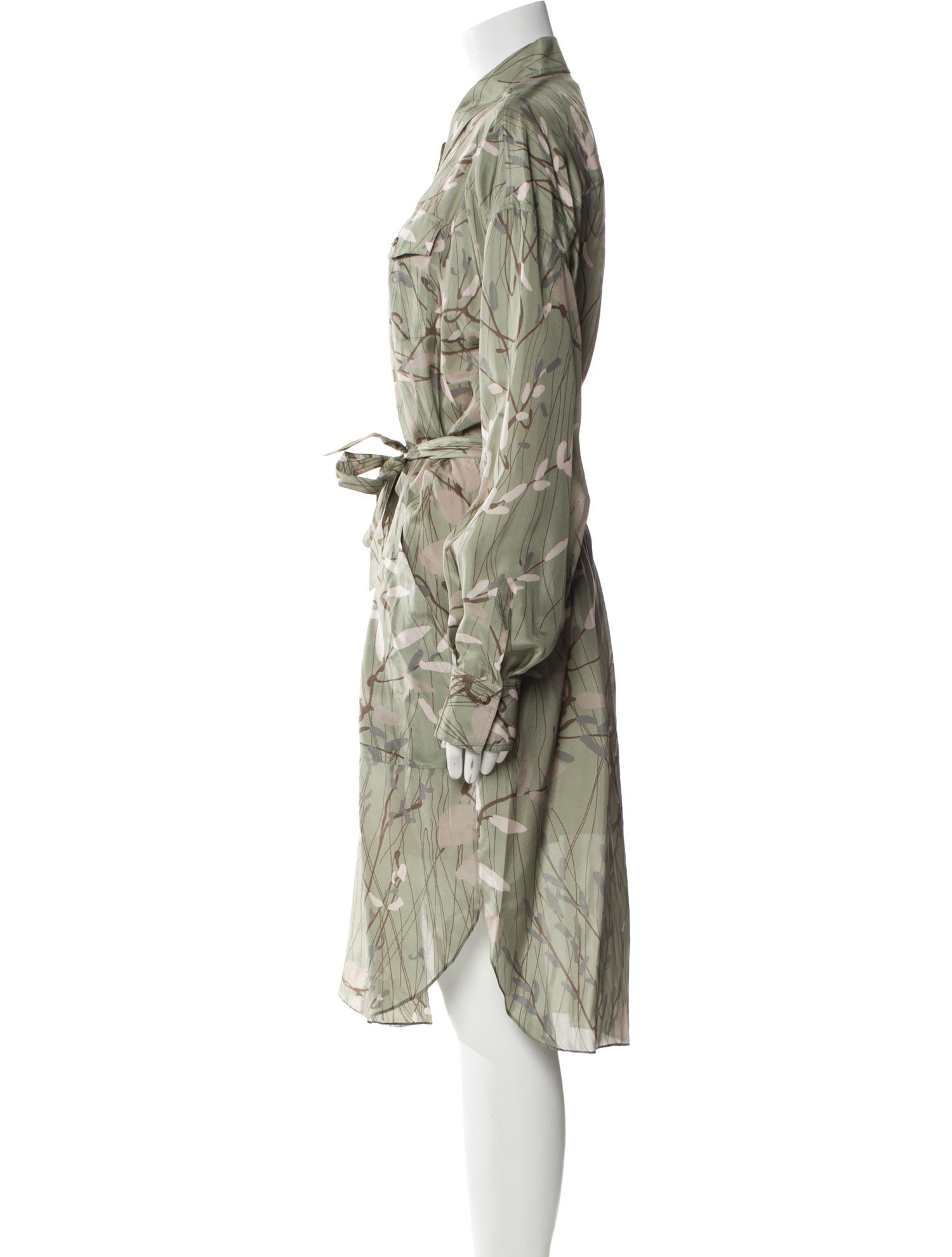 Brunello Cucinelli Silk Midi Length Dress w/ Tags