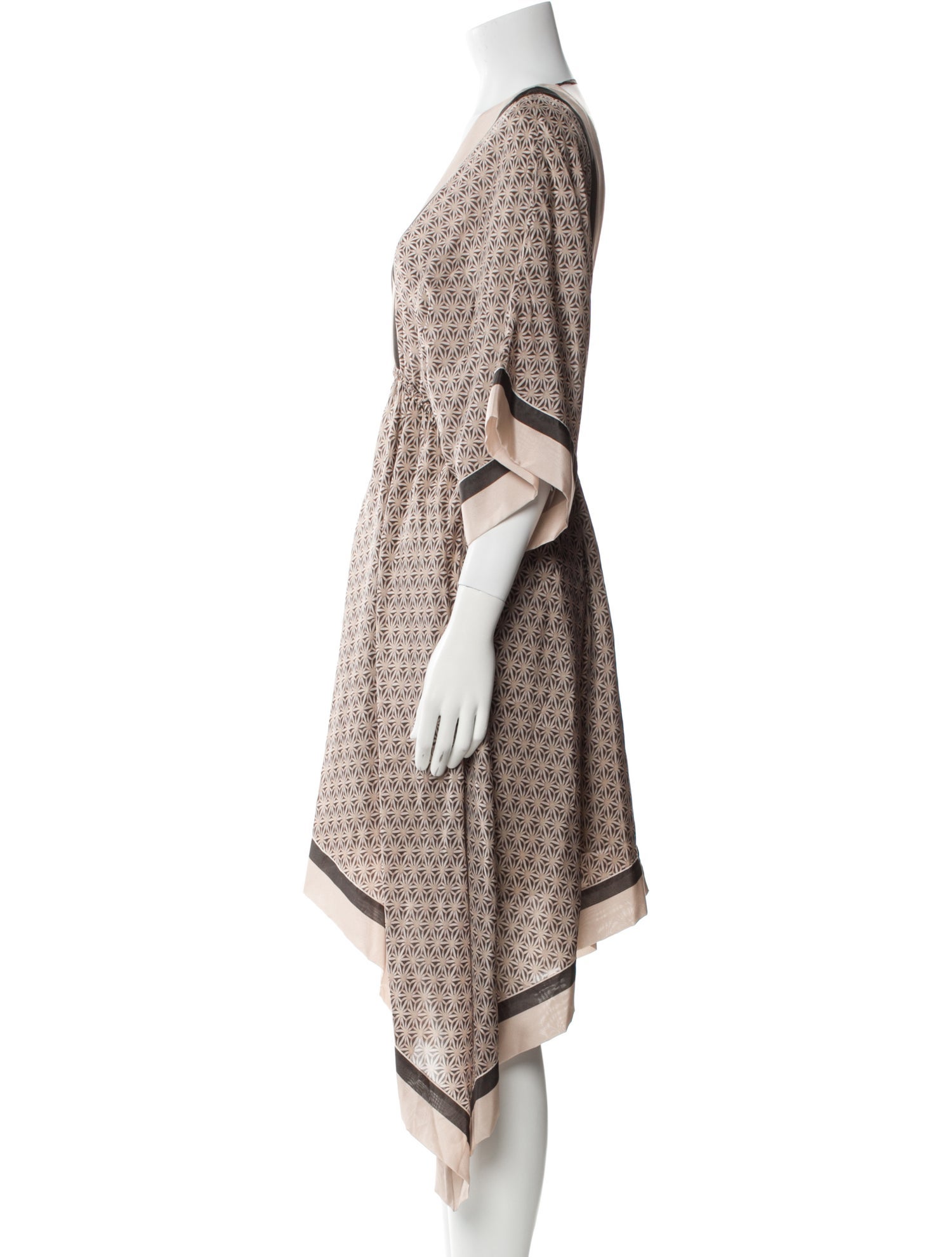 Brunello Cucinelli Silk Midi Length Dress w/ Tags