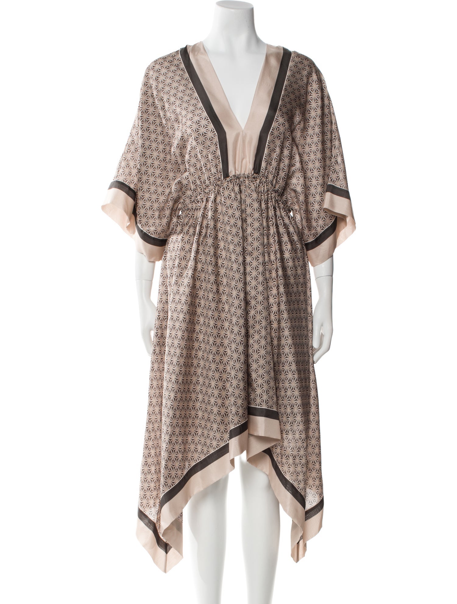 Brunello Cucinelli Silk Knee-Length Dress w/ Tags