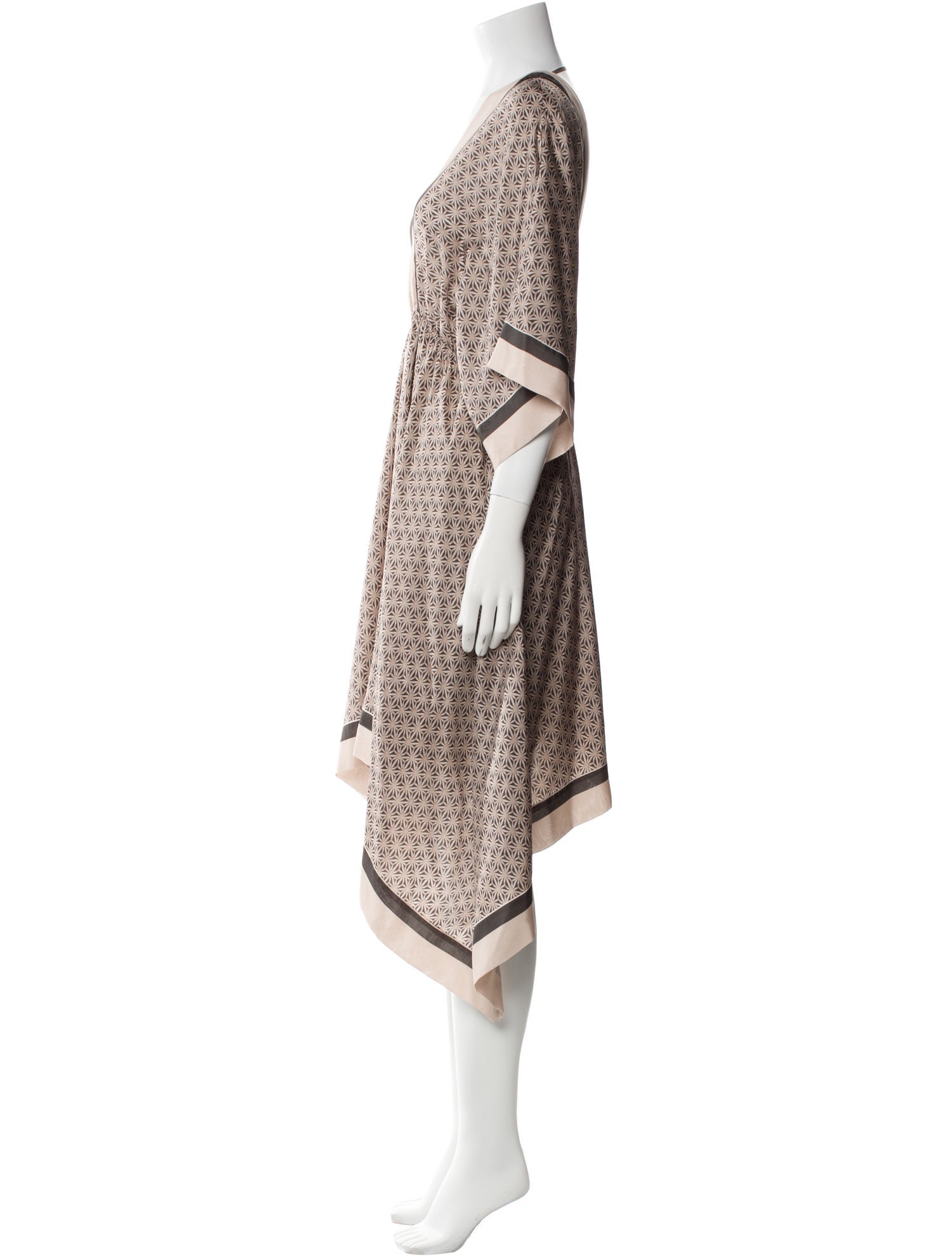Brunello Cucinelli Silk Knee-Length Dress w/ Tags