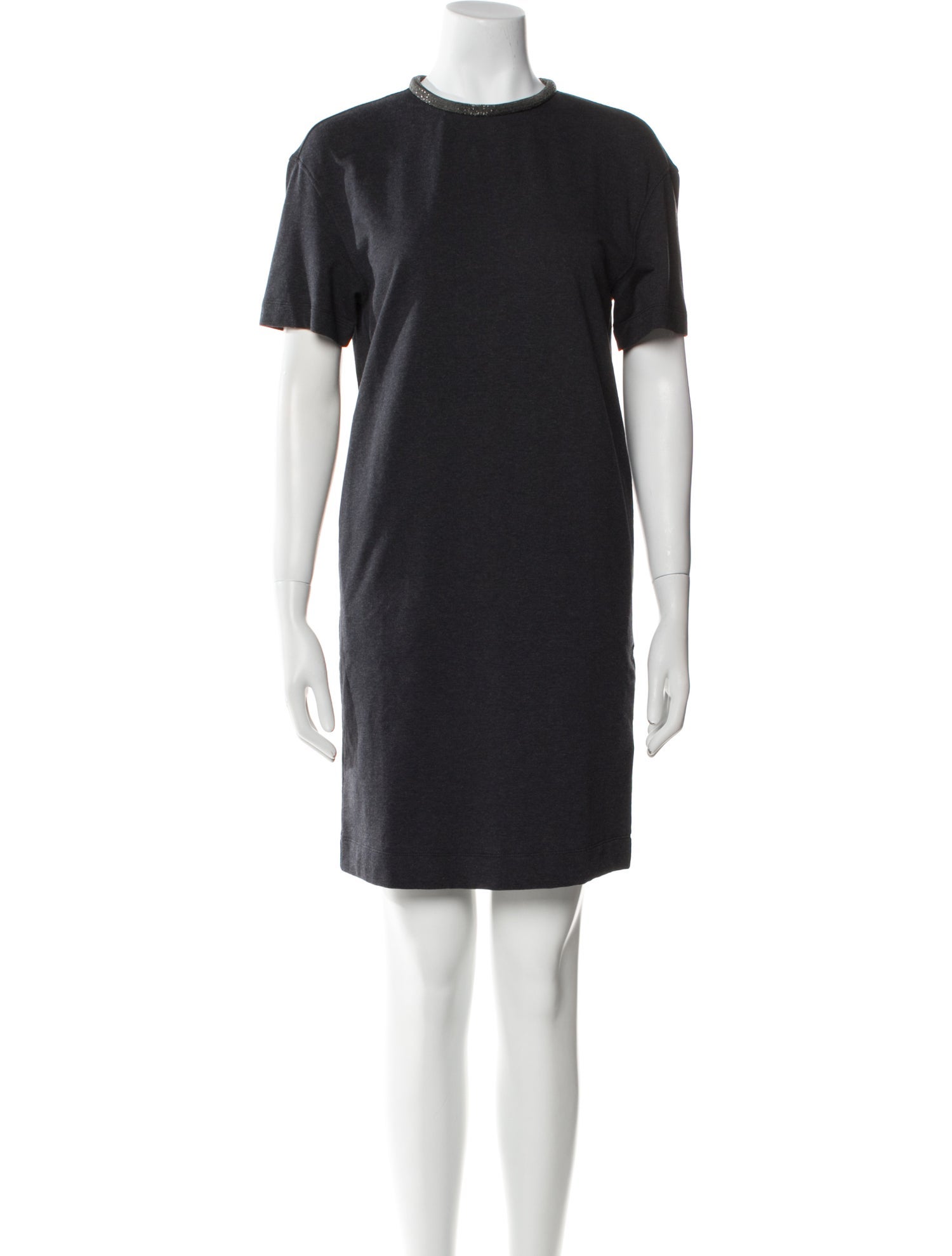 Brunello Cucinelli Crew Neck Mini Dress w/ Tags