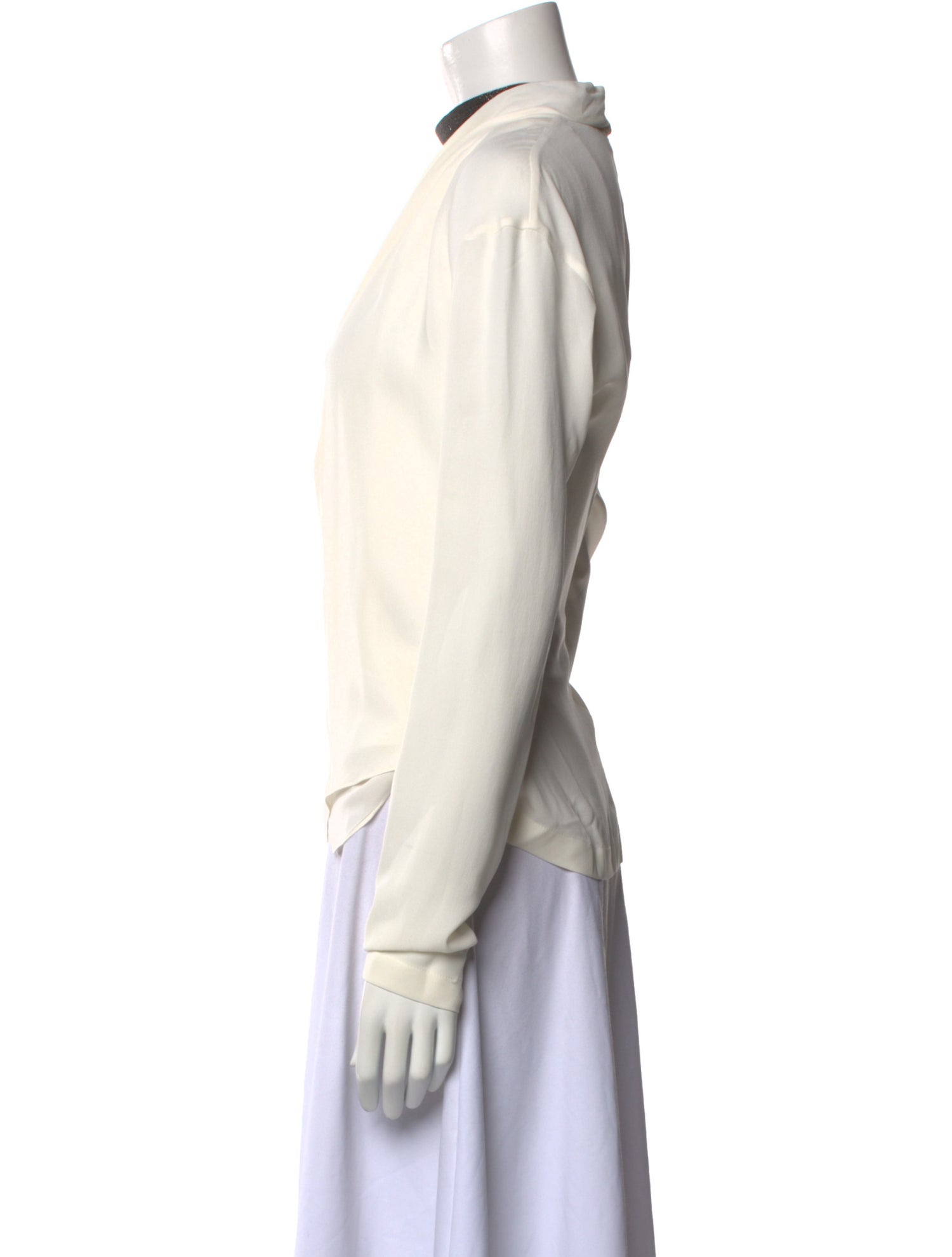 Brunello Cucinelli Silk Cowl Neck Blouse w/ Tags