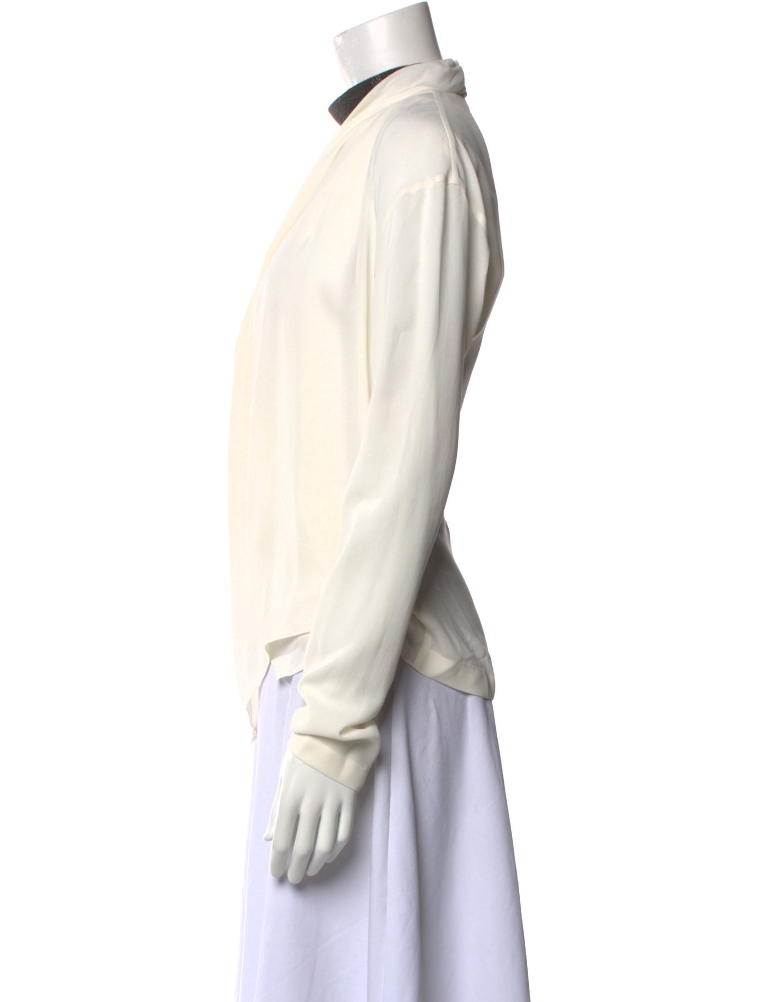 Brunello Cucinelli Silk Cowl Neck Blouse w/ Tags