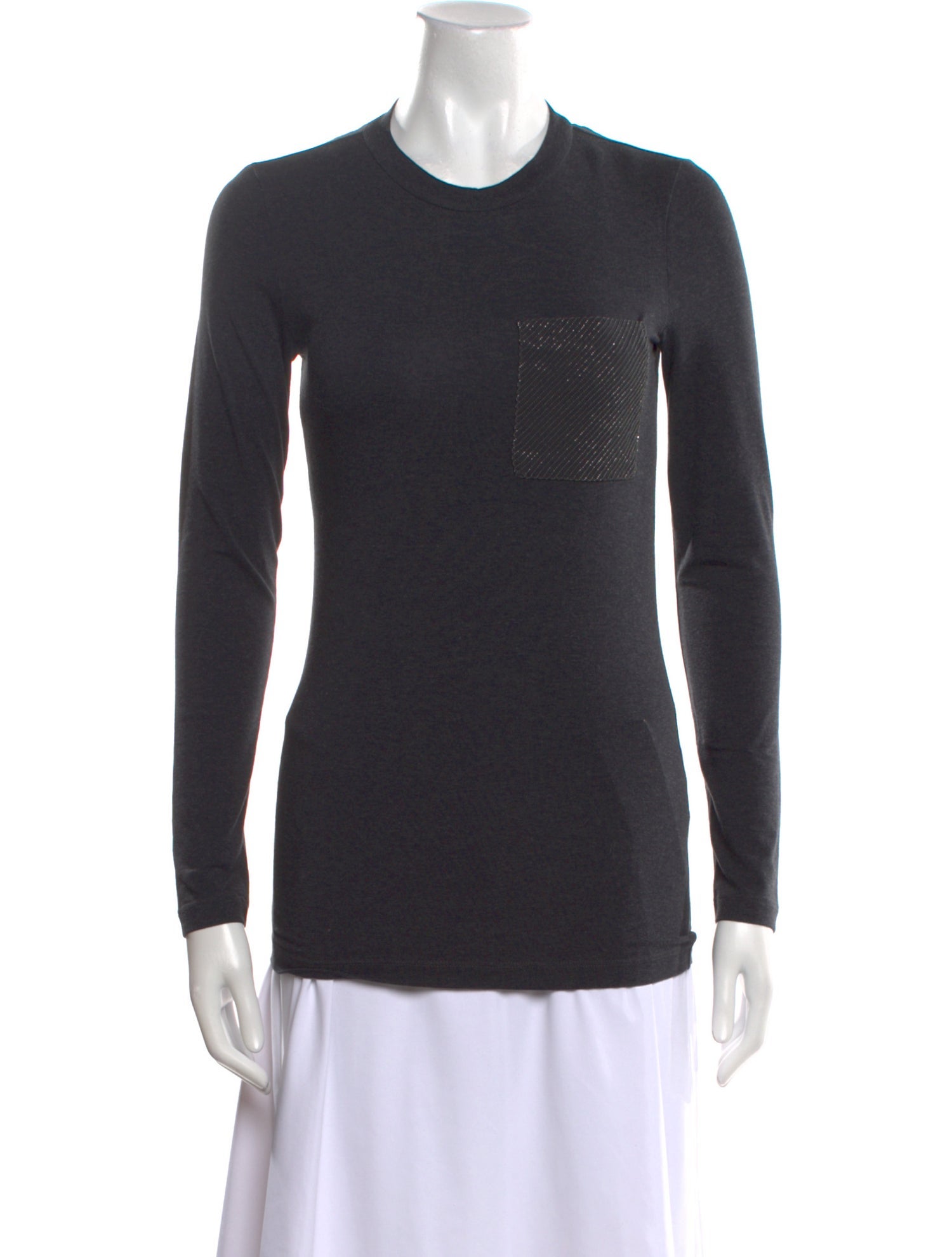 Brunello Cucinelli Crew Neck Long Sleeve T-Shirt w/ Tags