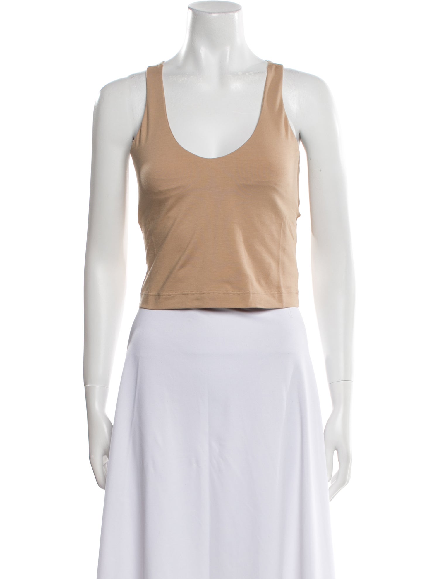 Brunello Cucinelli Scoop Neck Sleeveless Crop Top w/ Tags
