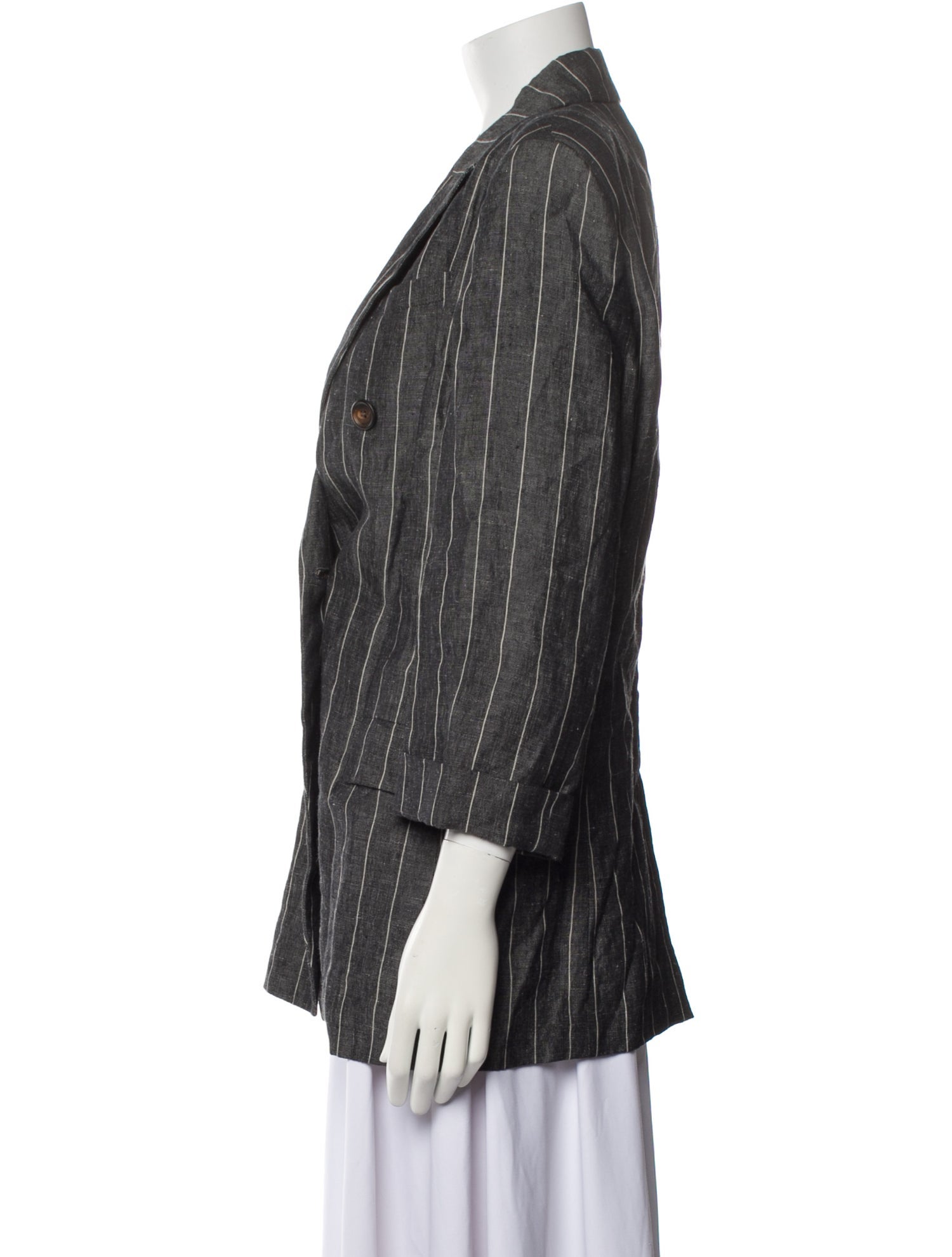 Brunello Cucinelli Linen Striped Blazer