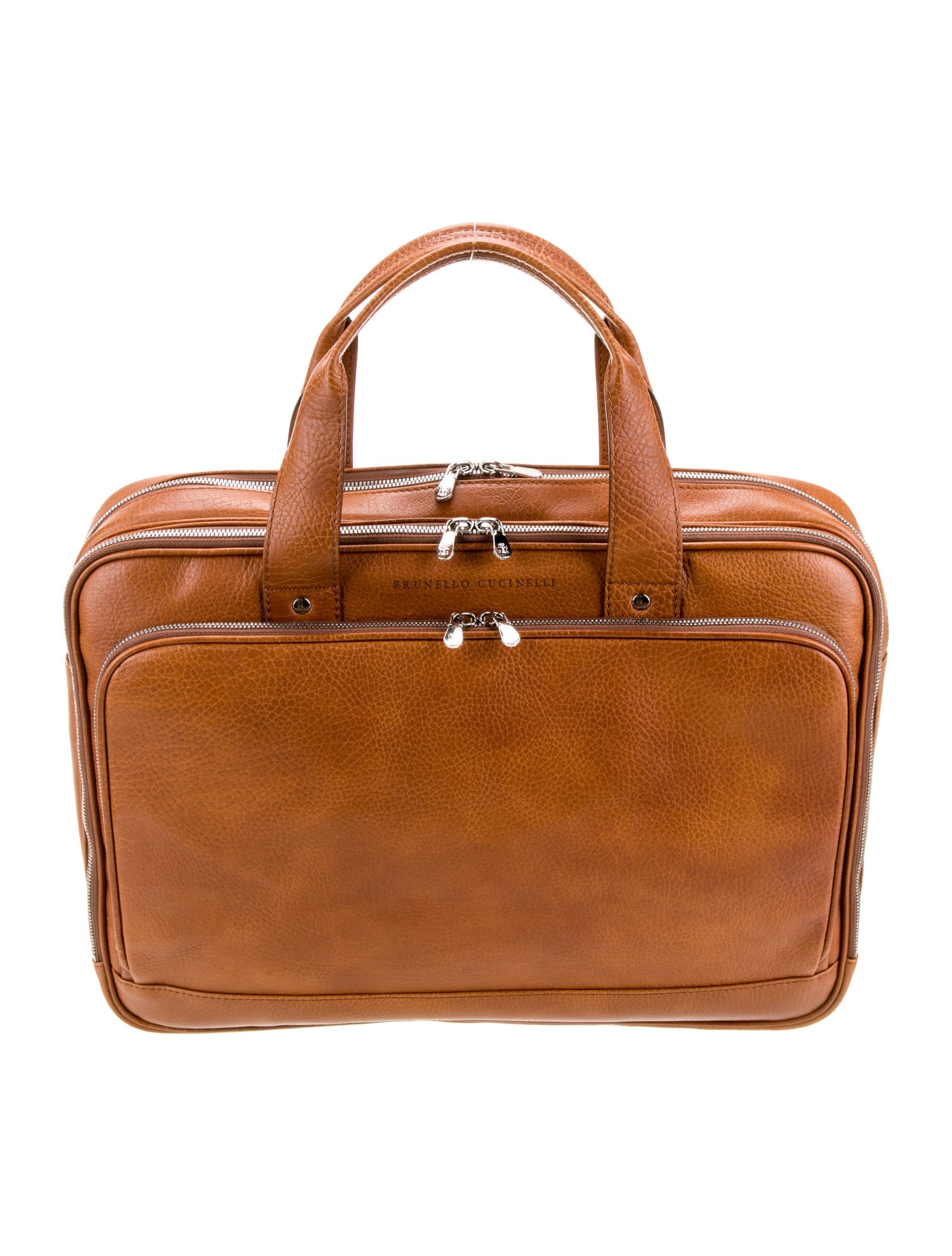 Brunello Cucinelli Leather Briefcase w/ Tags