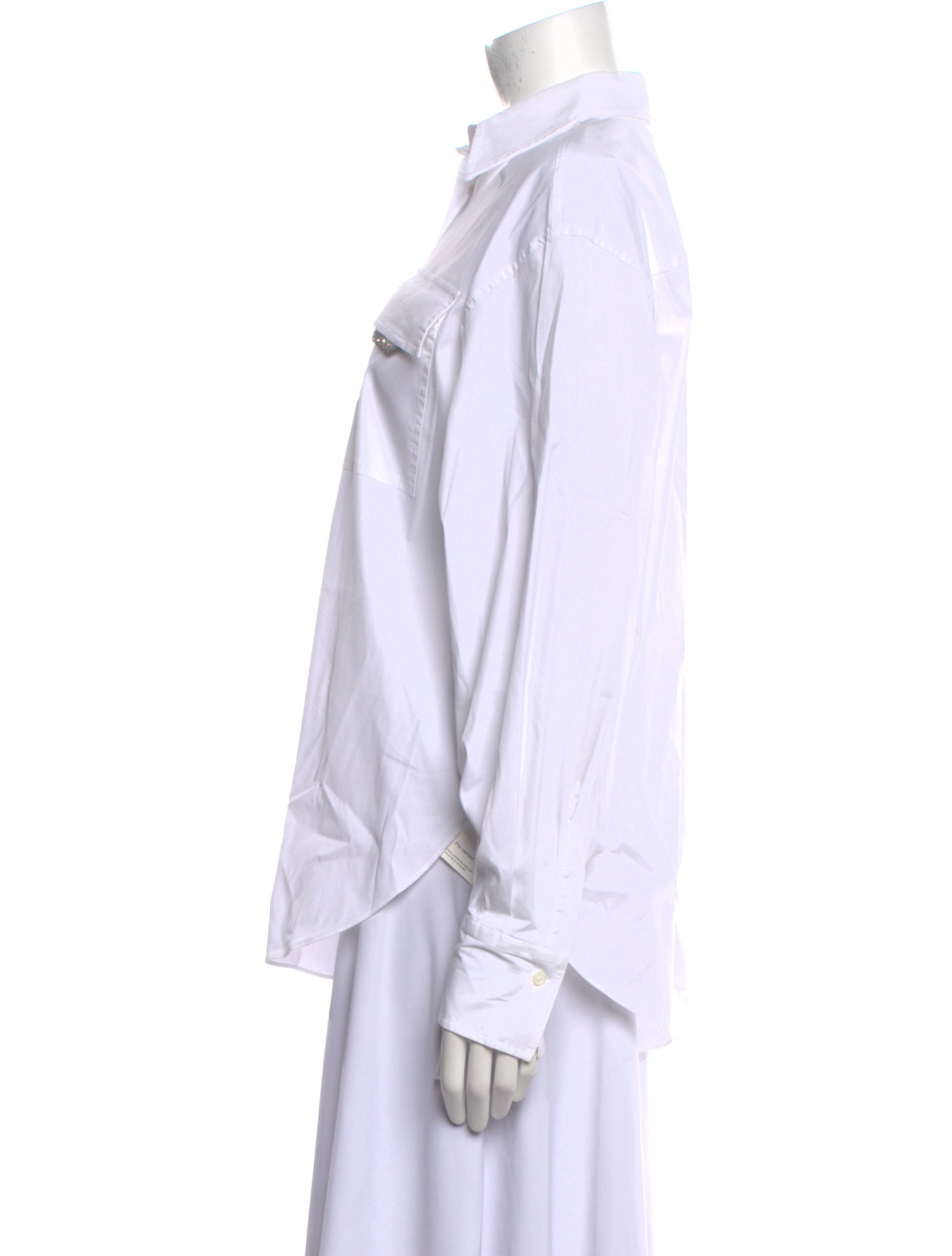 Brunello Cucinelli Long Sleeve Button-Up Top