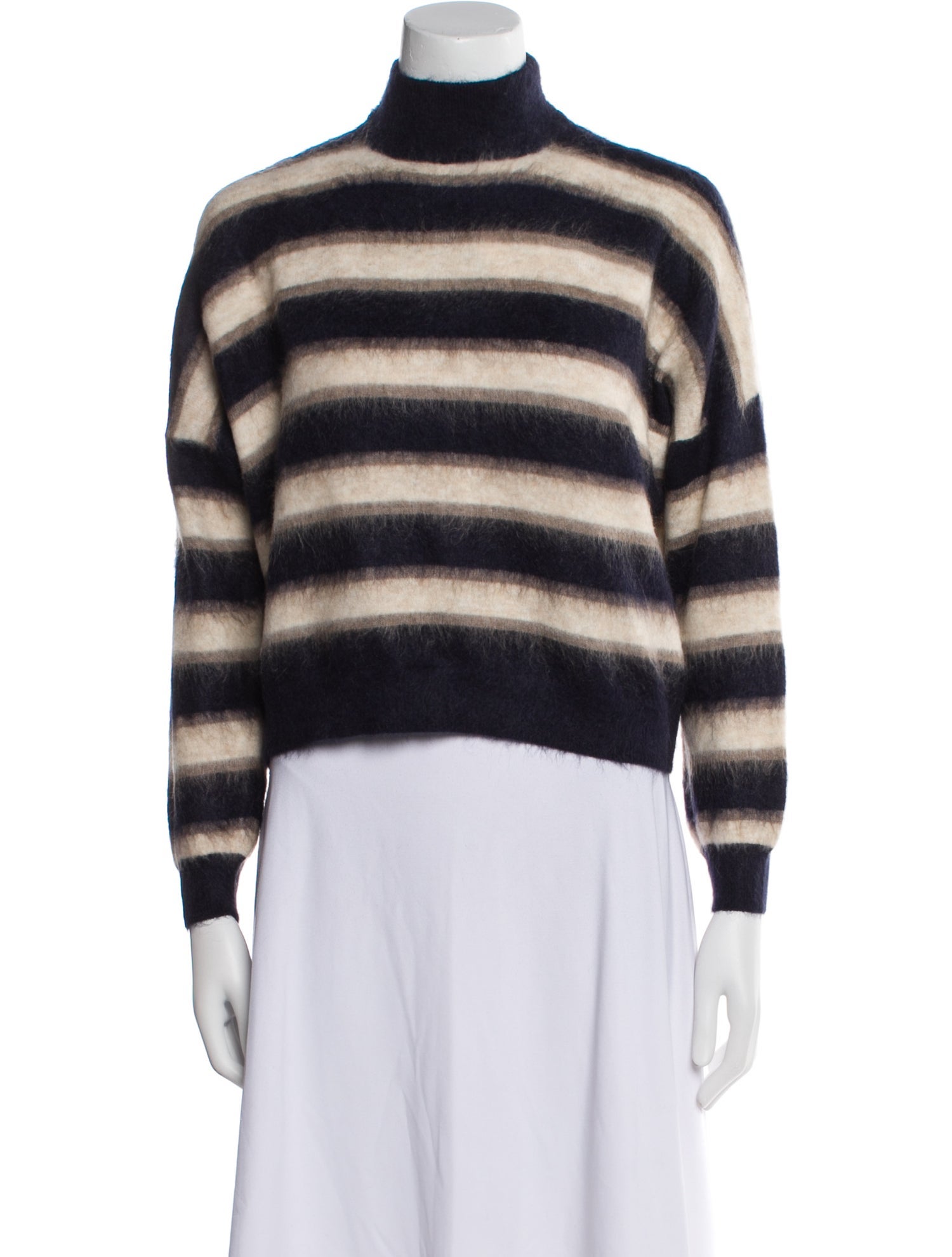 Brunello Cucinelli Striped Turtleneck Sweater w/ Tags