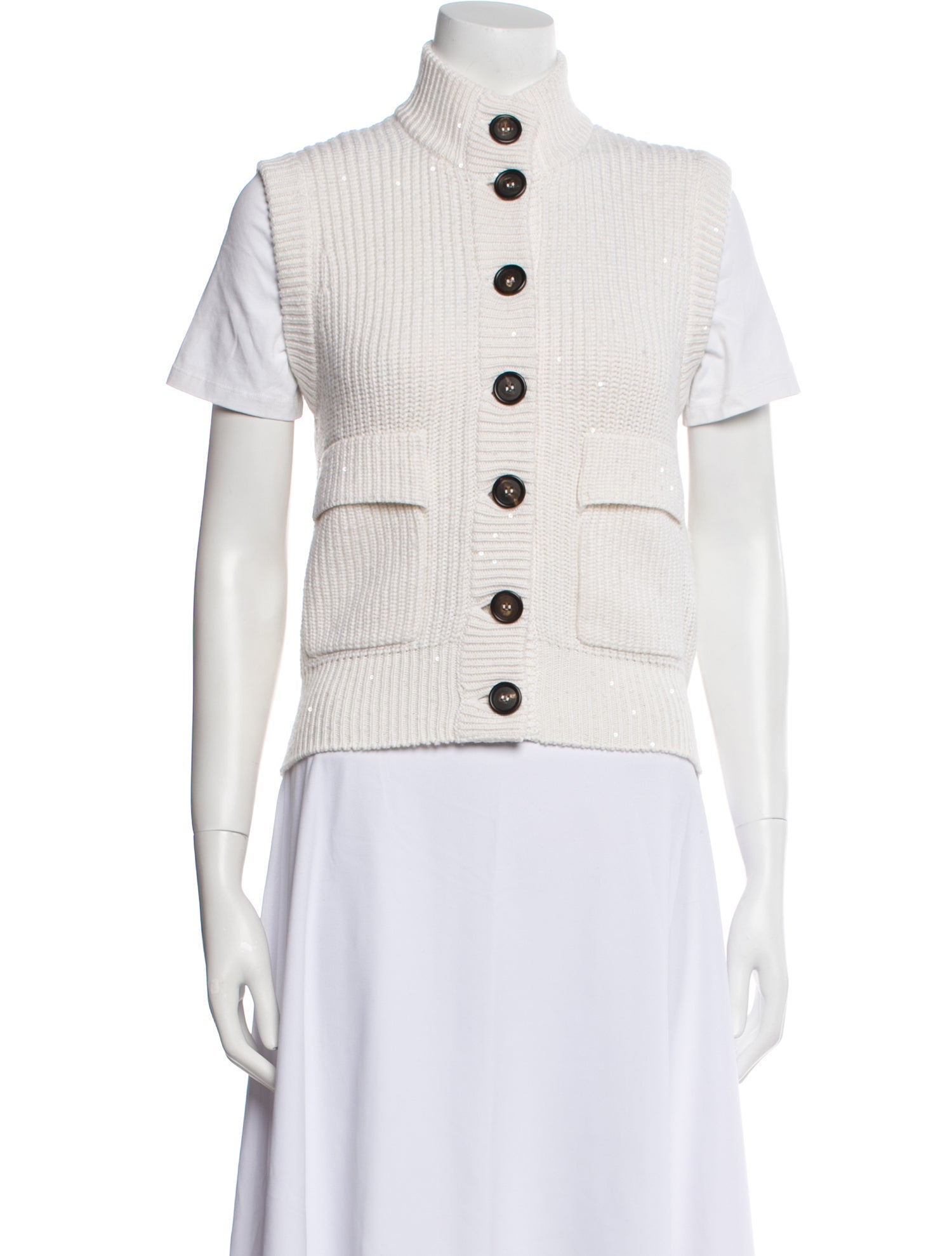 Brunello Cucinelli Cashmere Mock Neck Sweater