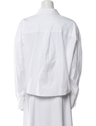 Brunello Cucinelli Long Sleeve Button-Up Top