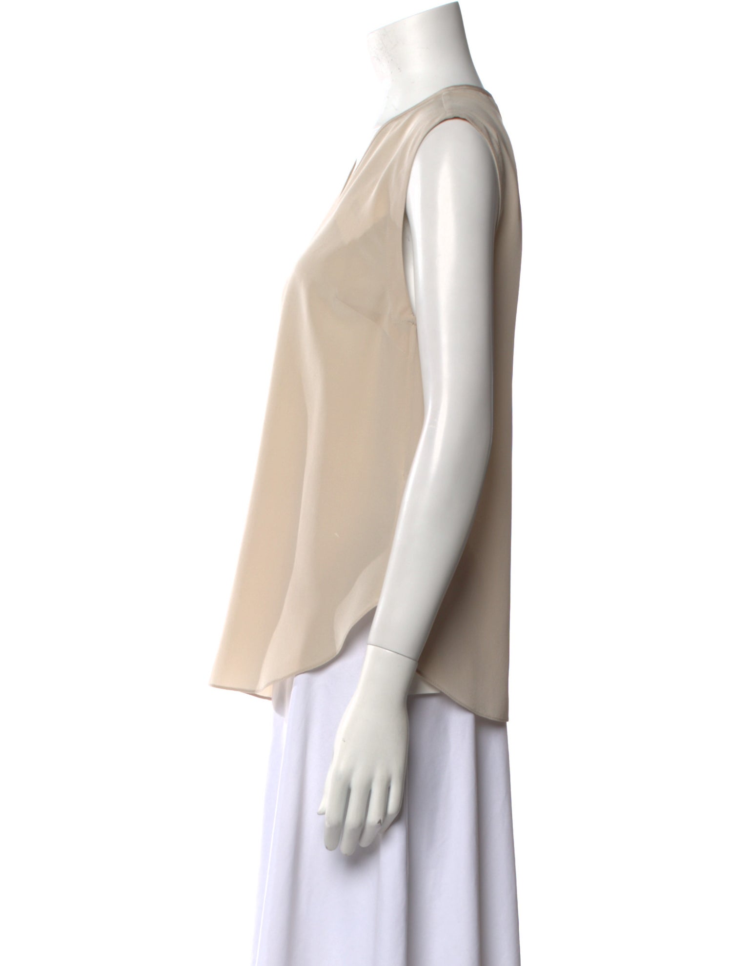 Brunello Cucinelli Silk V-Neck Blouse w/ Tags