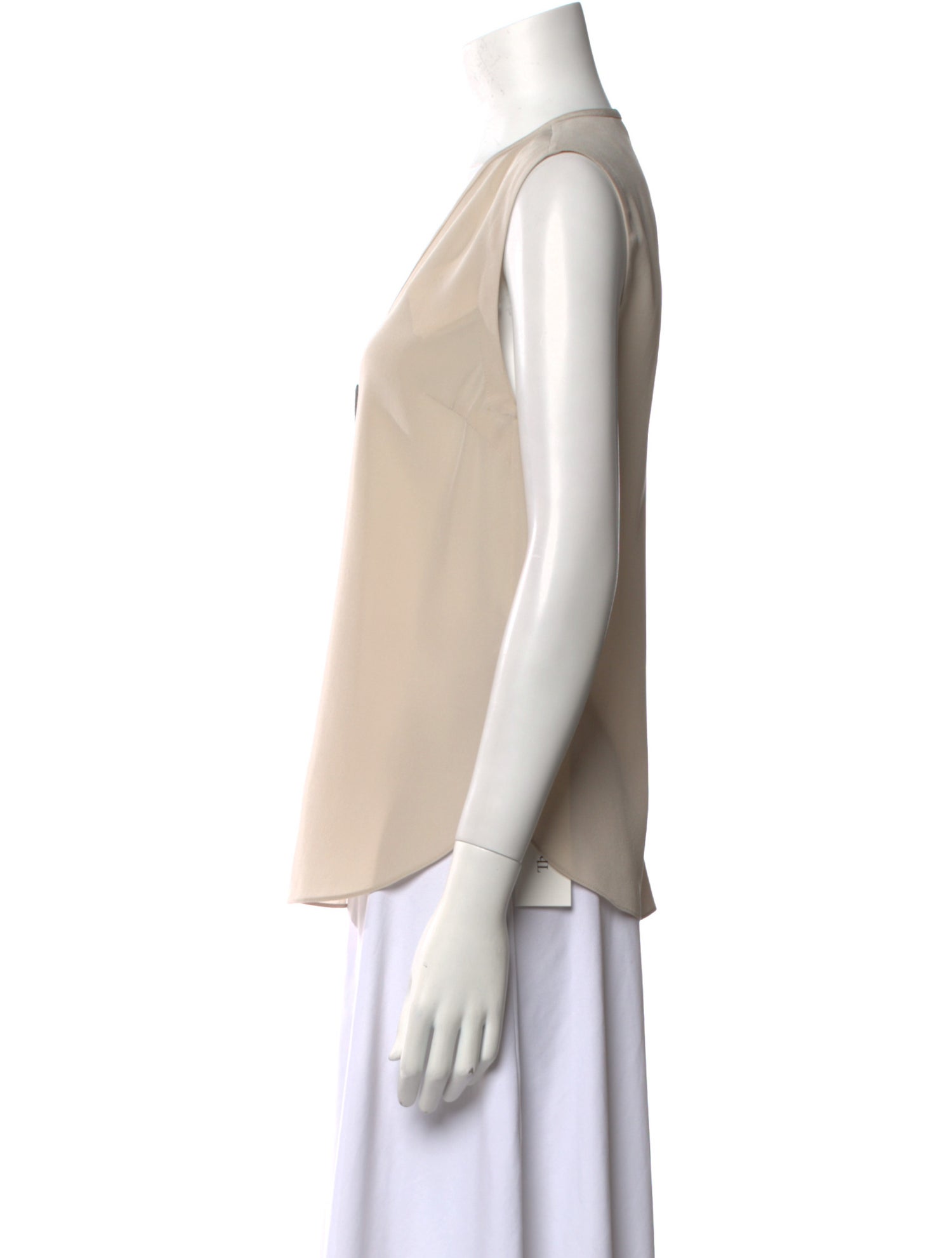 Brunello Cucinelli Silk V-Neck Blouse w/ Tags