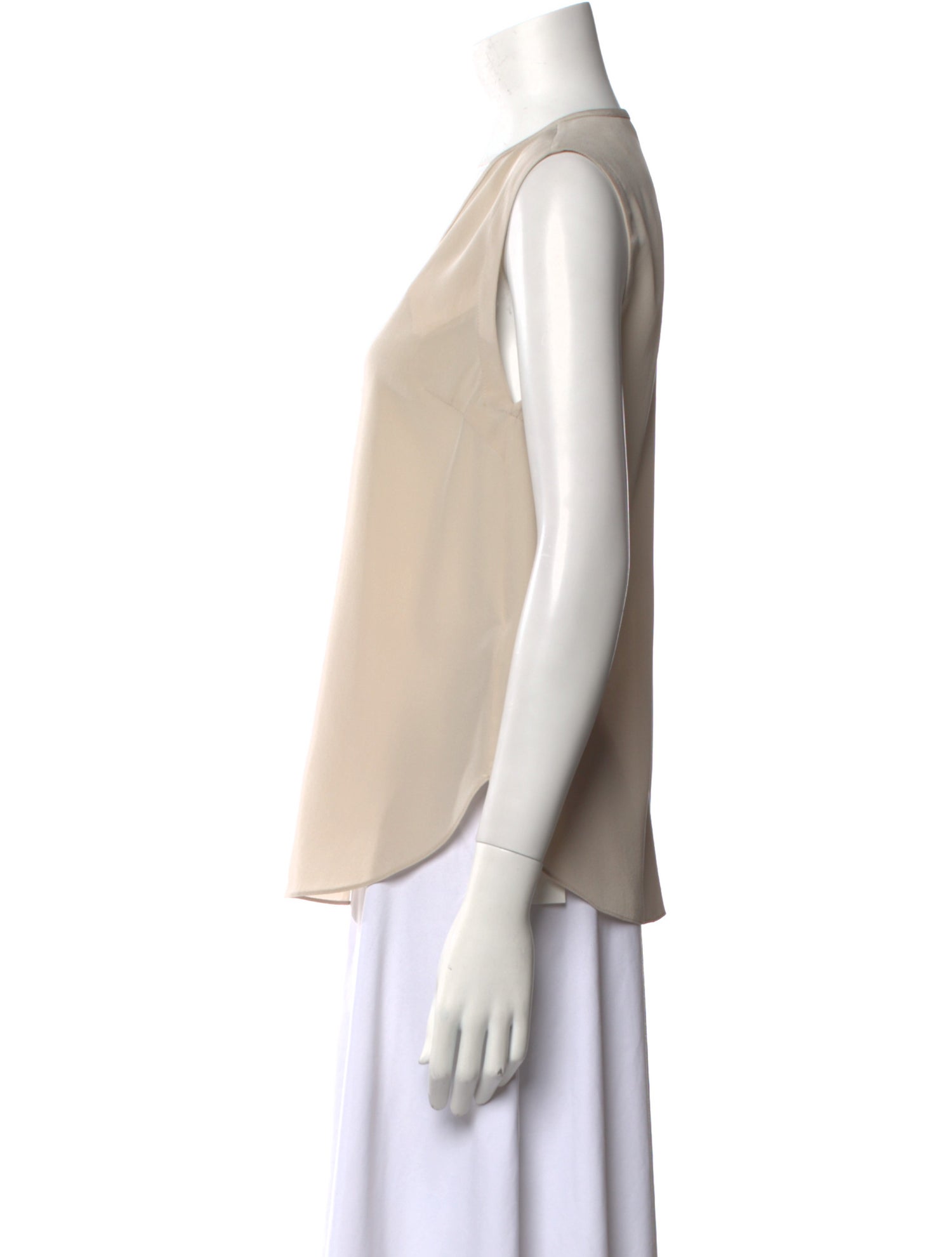 Brunello Cucinelli Silk V-Neck Blouse w/ Tags