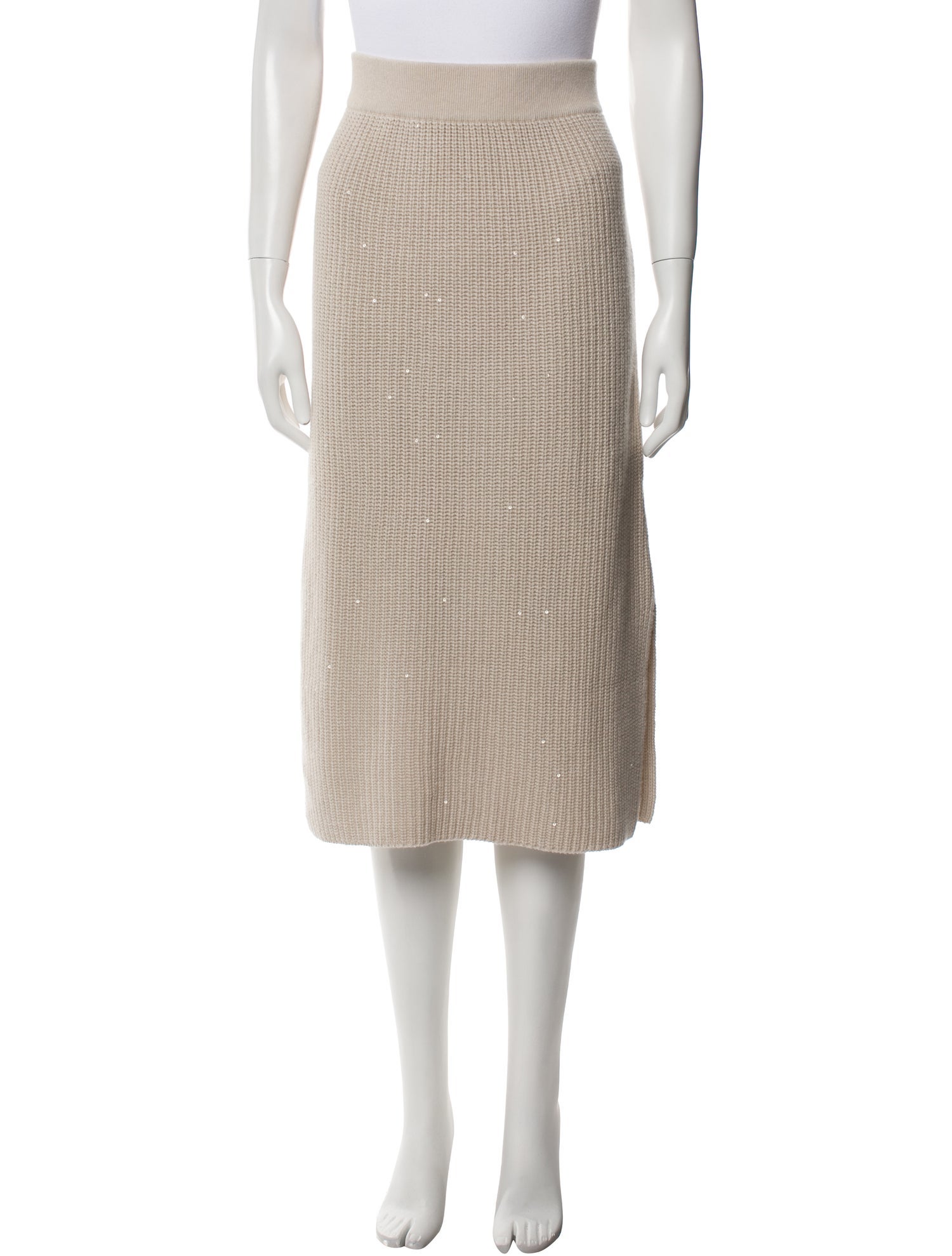 Brunello Cucinelli Cashmere Knee-Length Skirt w/ Tags