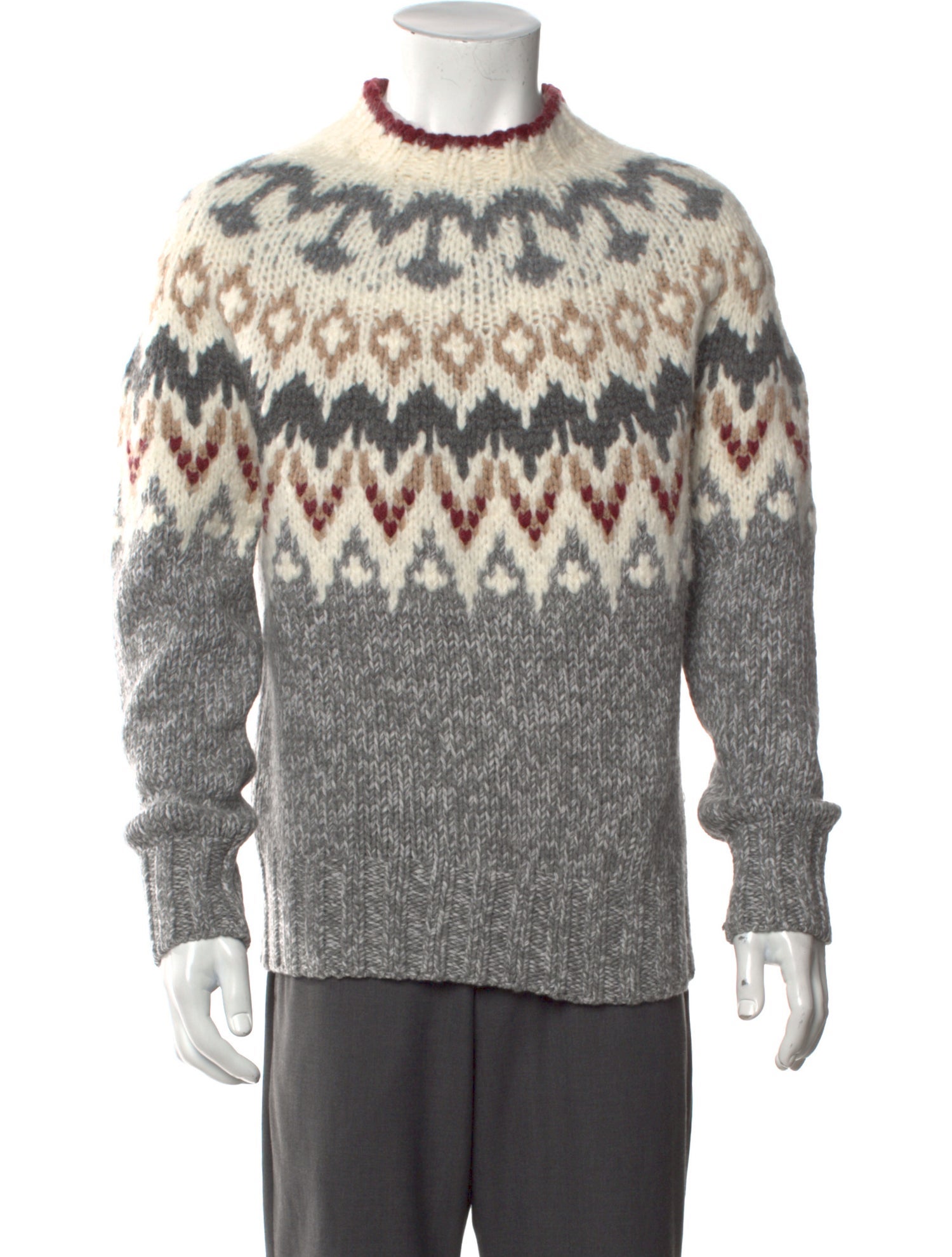 Brunello Cucinelli Cashmere Printed Pullover w/ Tags