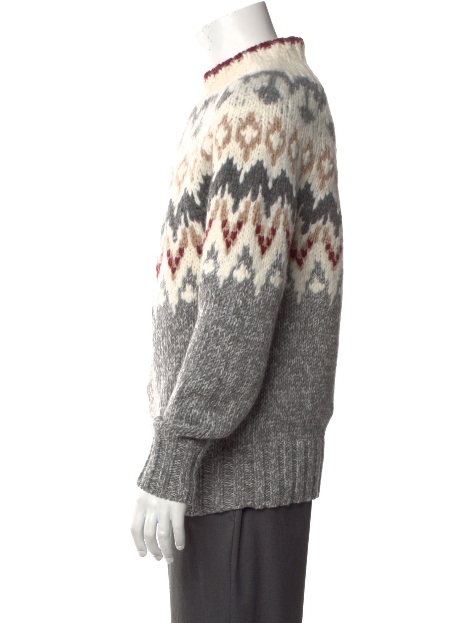 Brunello Cucinelli Cashmere Printed Pullover w/ Tags