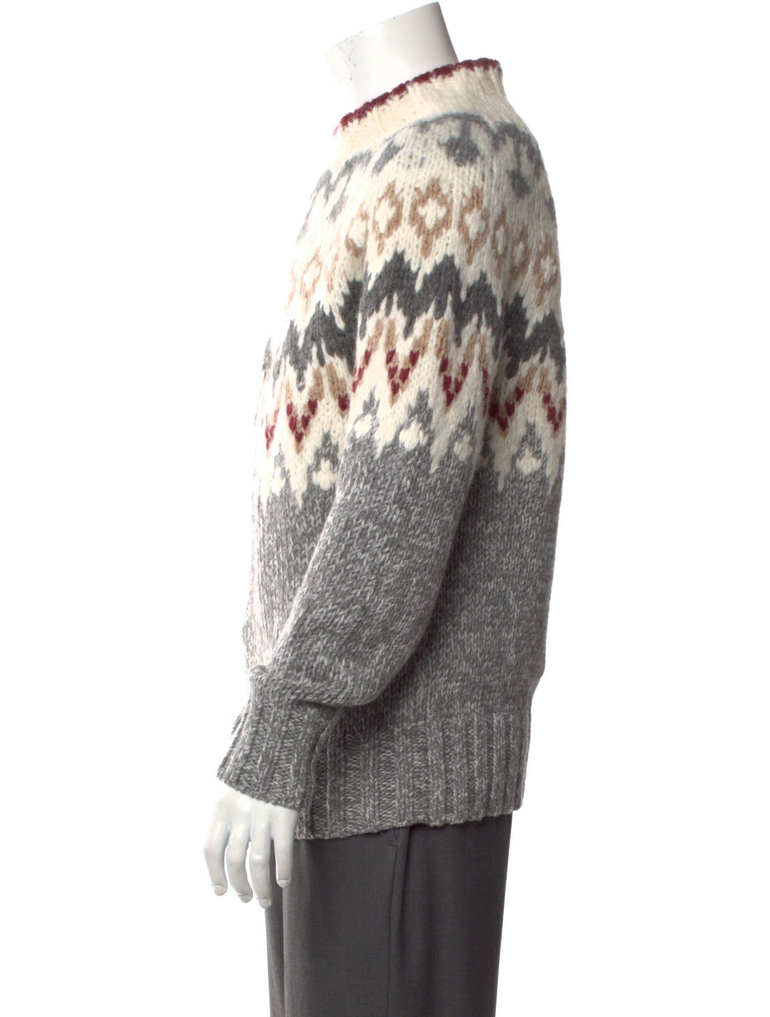 Brunello Cucinelli Cashmere Printed Pullover w/ Tags